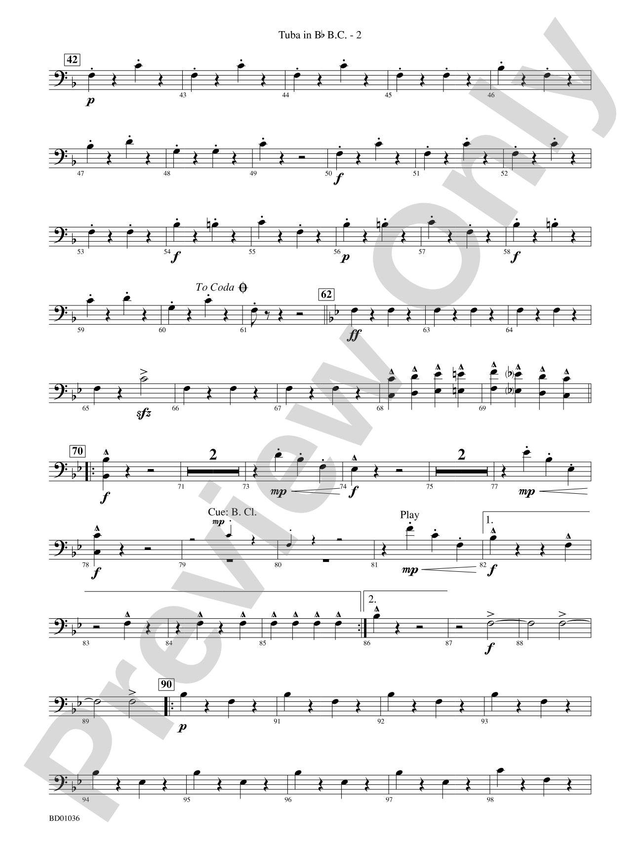 Fiddle-Faddle: (wp) B-flat Tuba B.C.