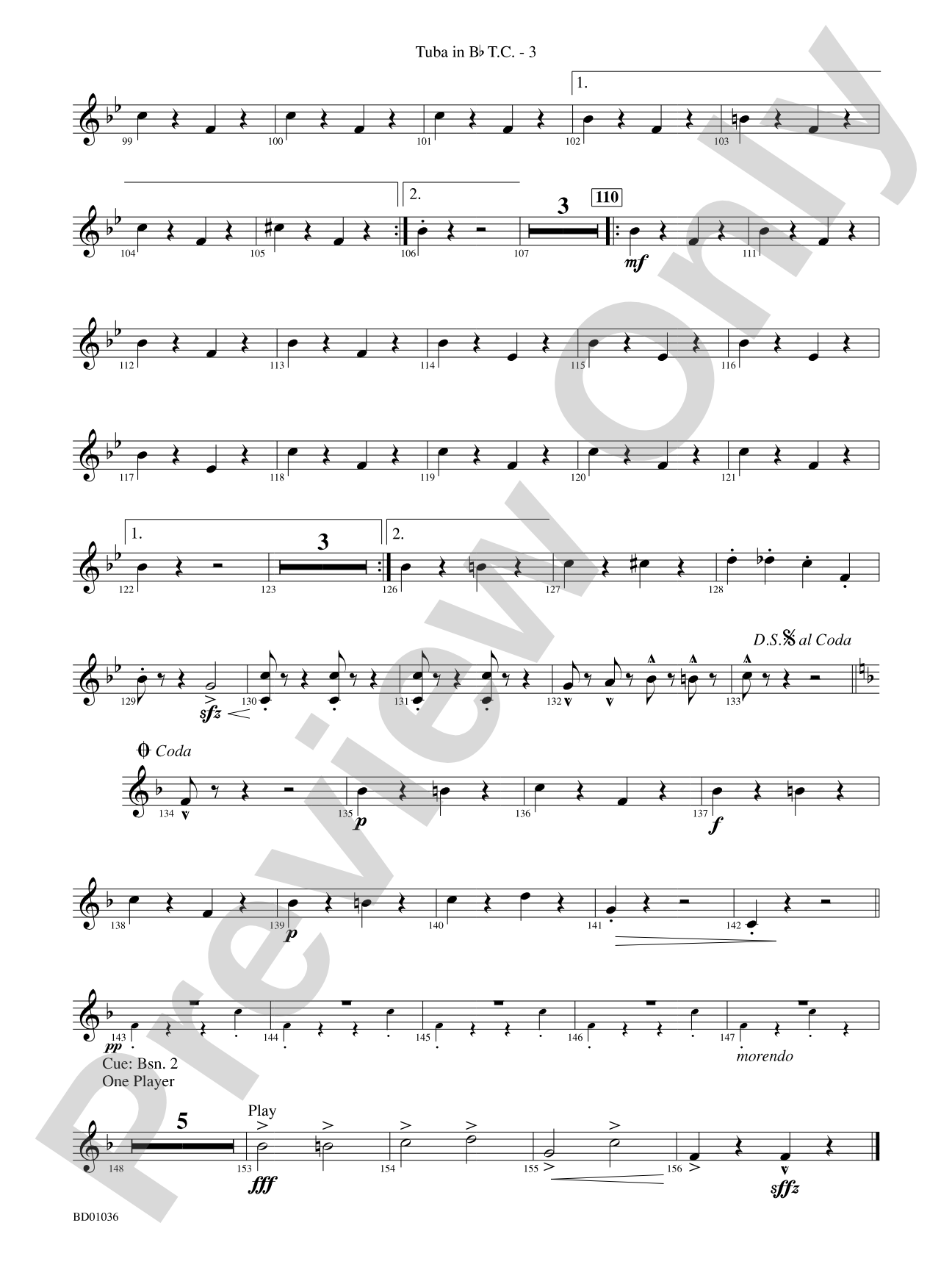Fiddle-Faddle: (wp) B-flat Tuba T.C.
