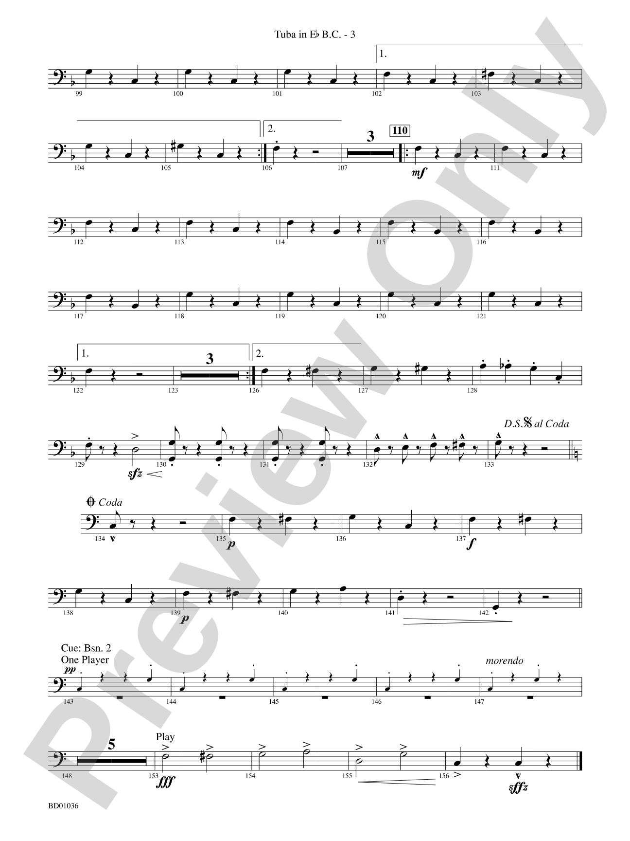Fiddle-Faddle: (wp) E-flat Tuba B.C.