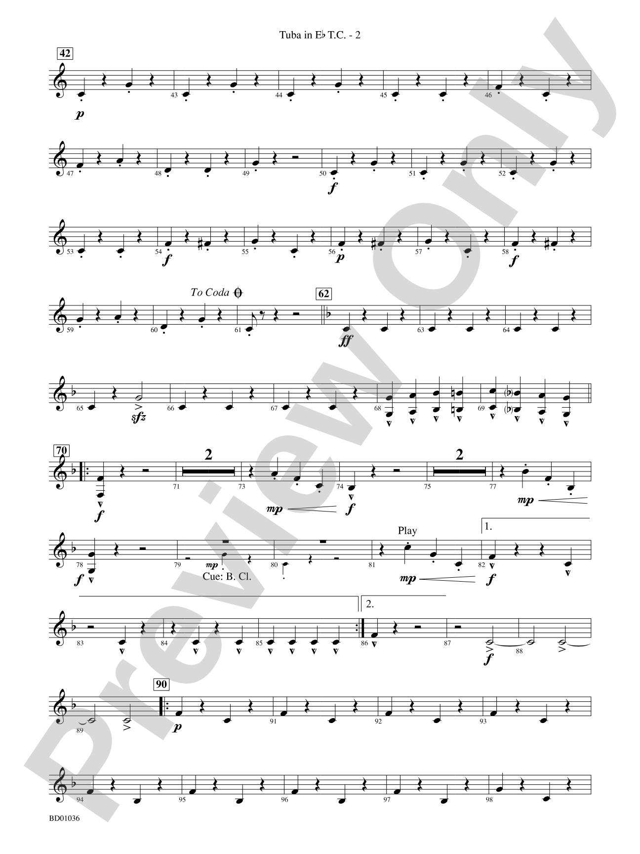 Fiddle-Faddle: (wp) E-flat Tuba T.C.