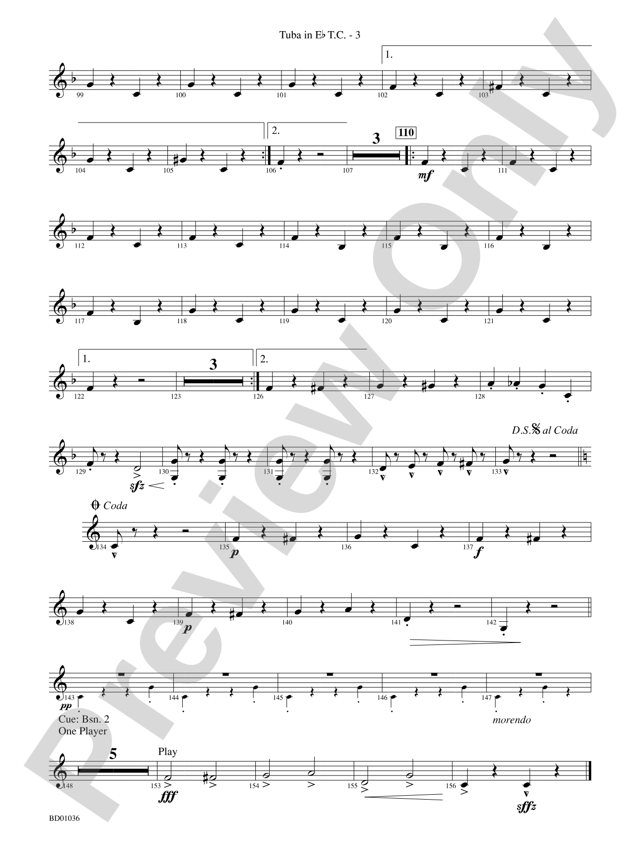 Fiddle-Faddle: (wp) E-flat Tuba T.C.