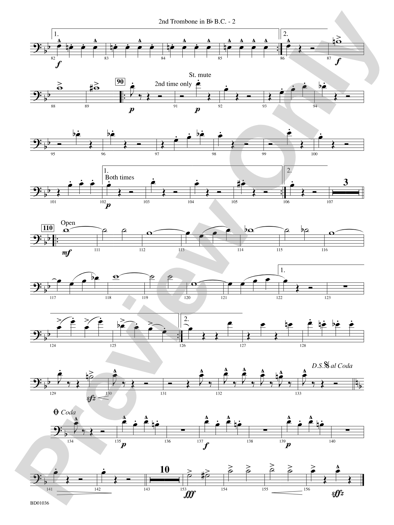 Fiddle-Faddle: (wp) 2nd B-flat Trombone B.C.