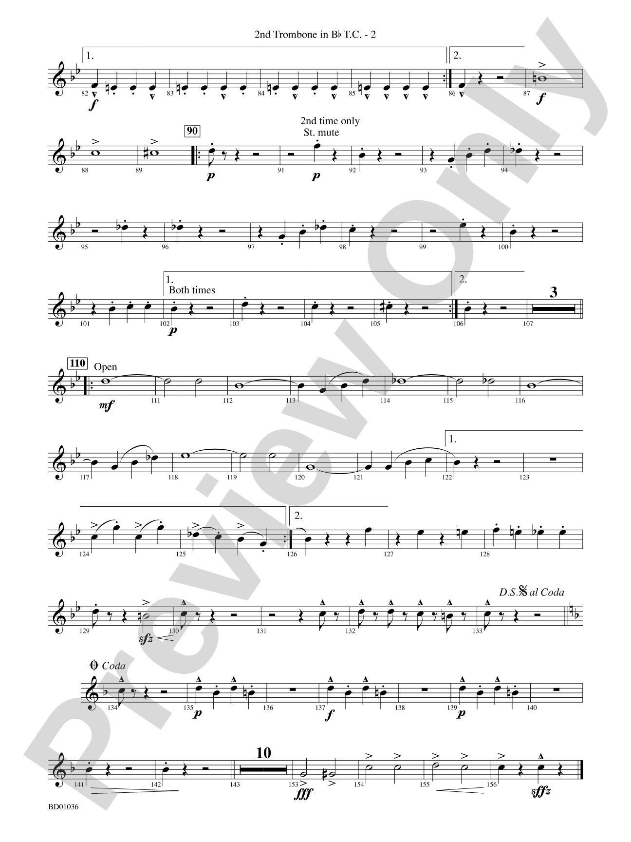 Fiddle-Faddle: (wp) 2nd B-flat Trombone T.C.