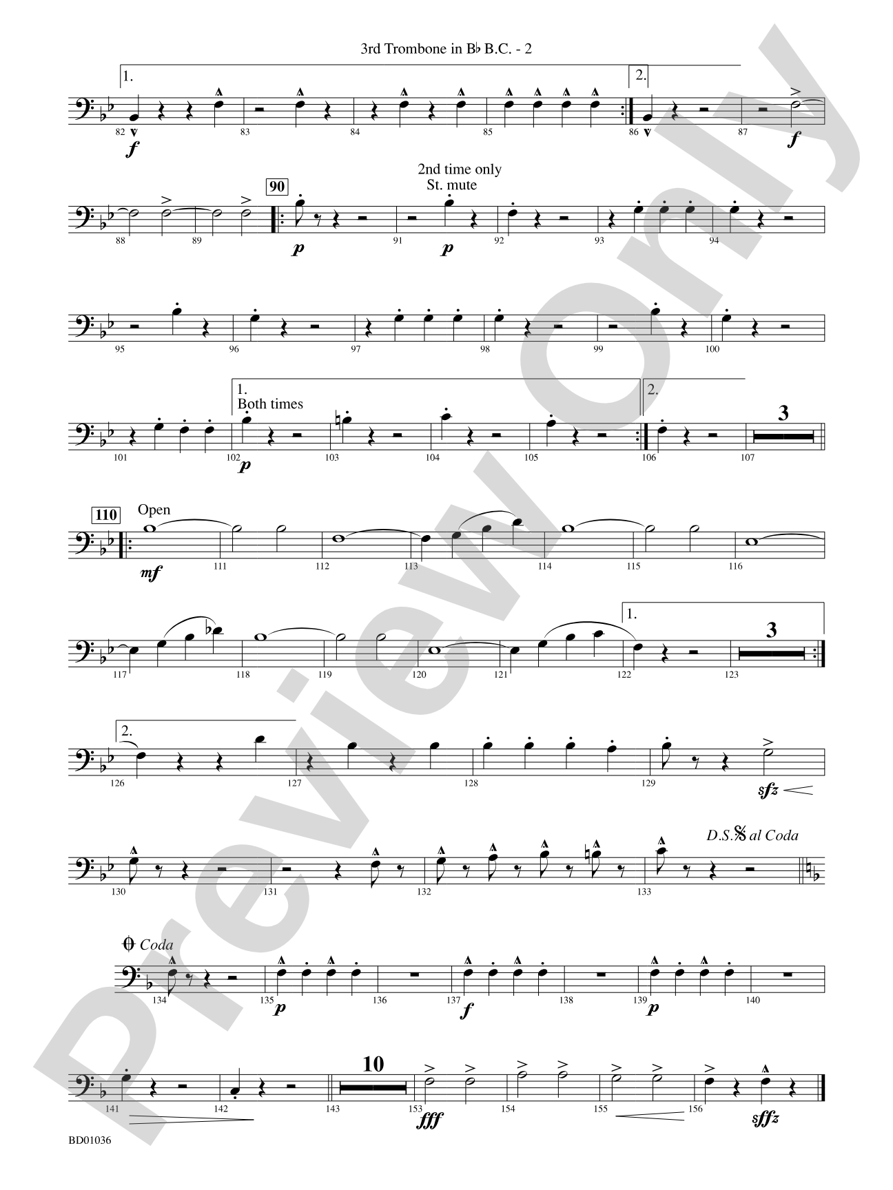 Fiddle-Faddle: (wp) 3rd B-flat Trombone B.C.