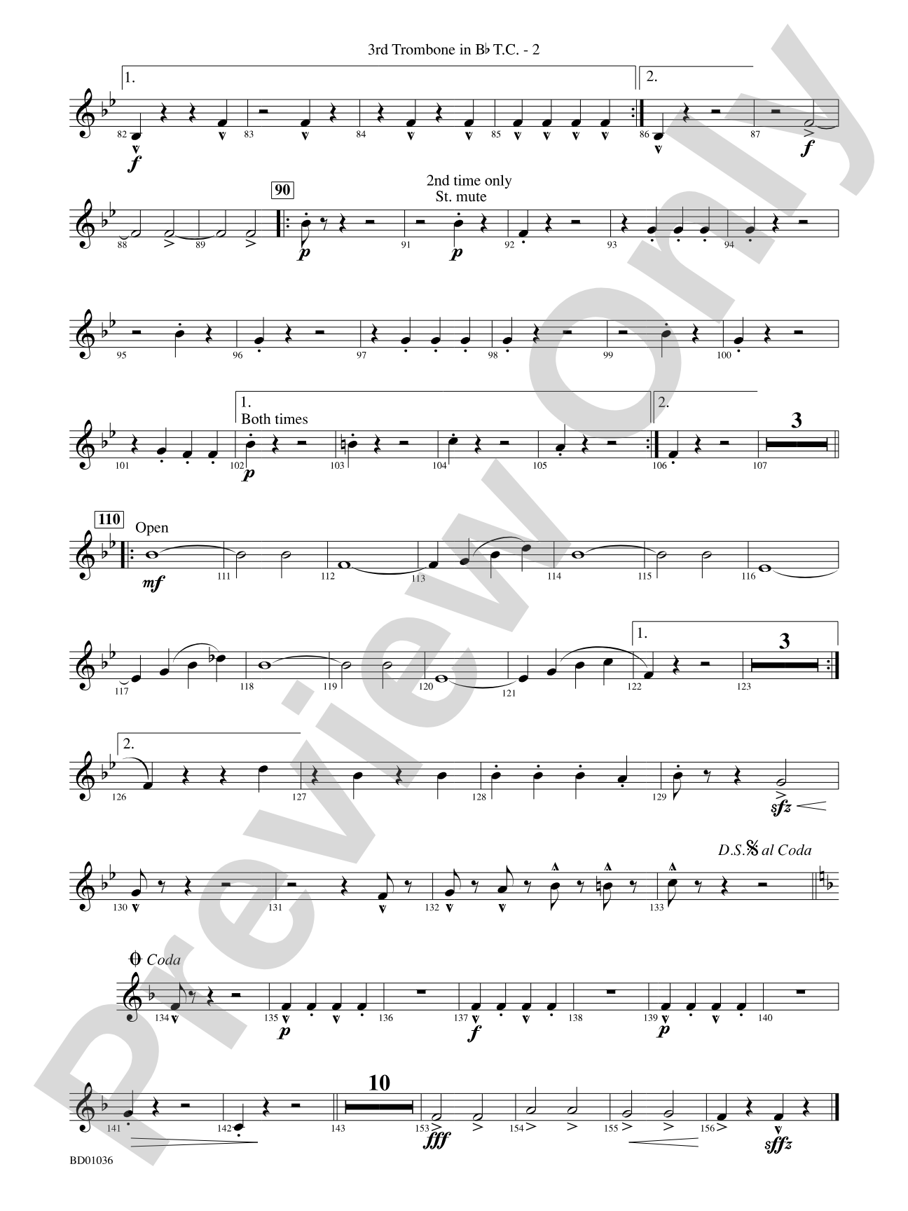 Fiddle-Faddle: (wp) 3rd B-flat Trombone T.C.