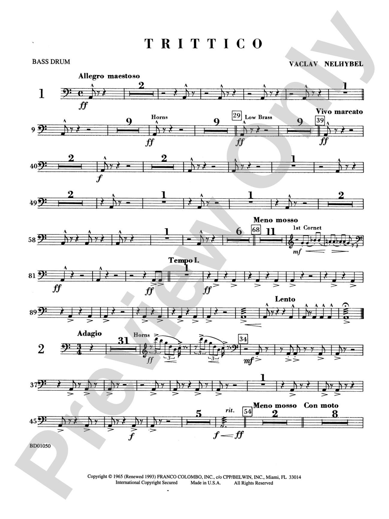 Trittico: Bass Drum