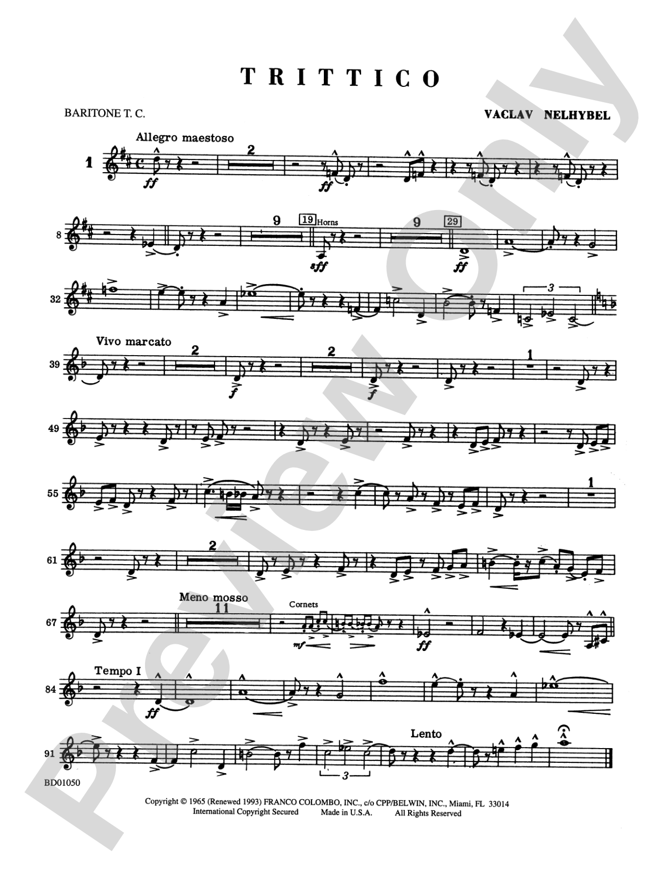 Trittico: Baritone T.C.