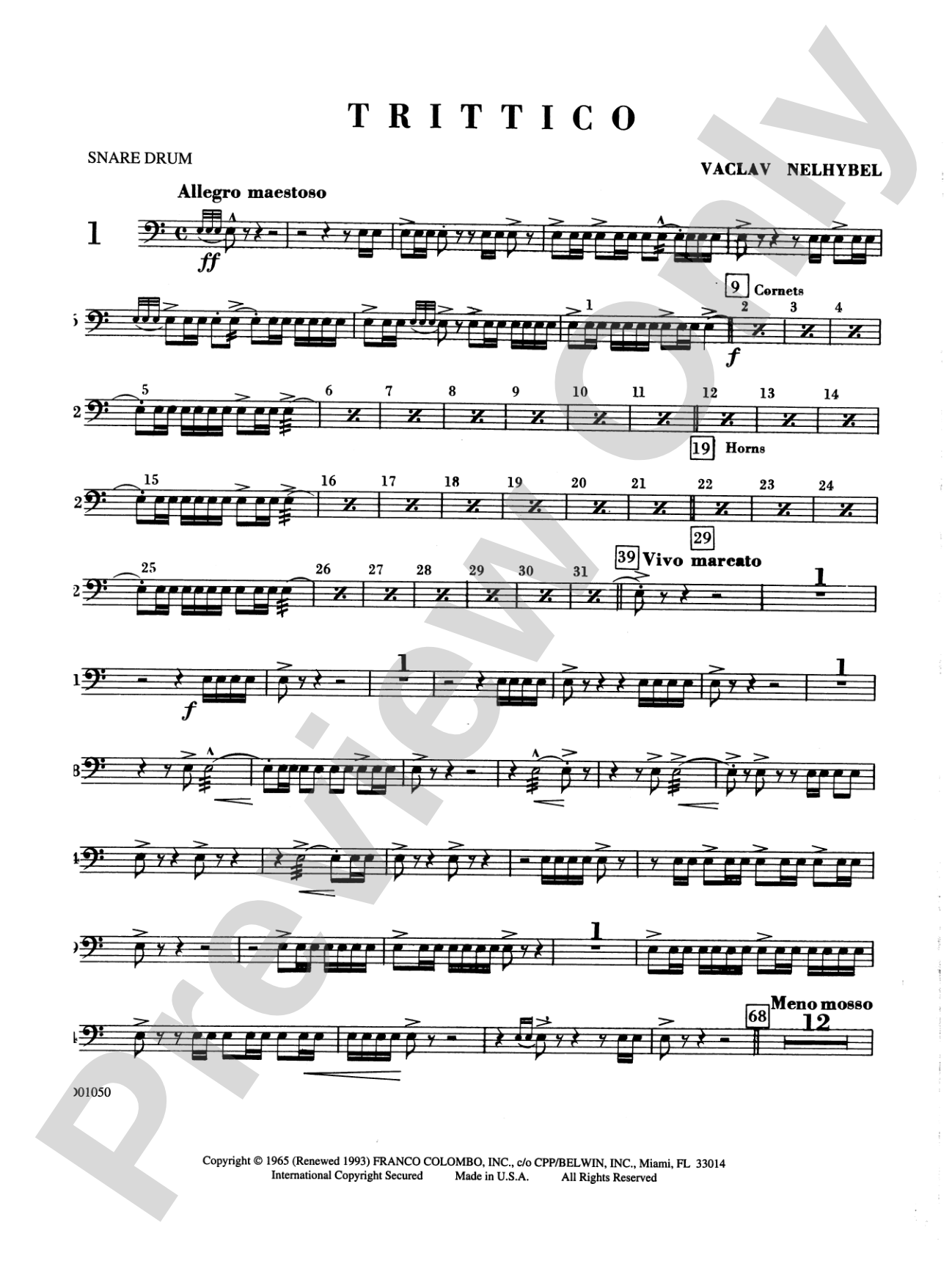 Trittico: Snare Drum