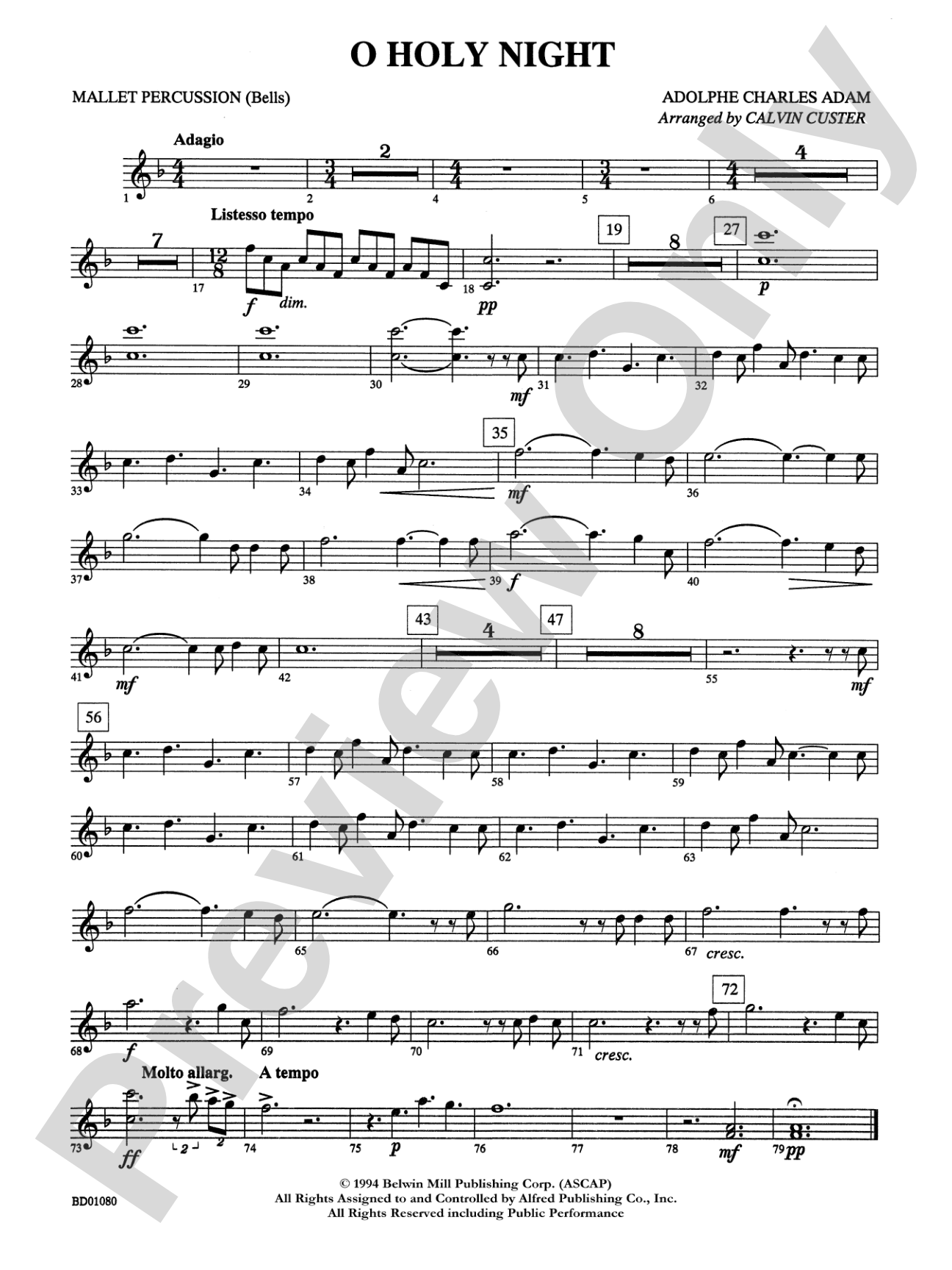 O Holy Night: Mallets