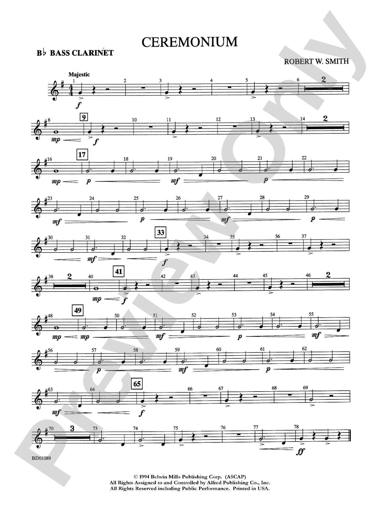 Ceremonium: B-flat Bass Clarinet