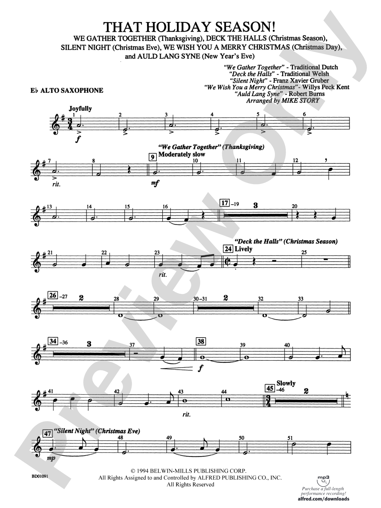That Holiday Season!: E-flat Alto Saxophone