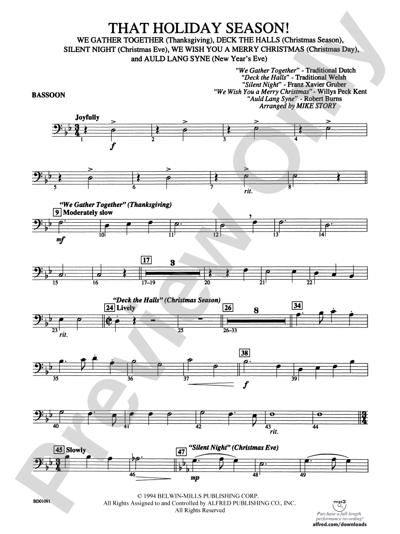 That Holiday Season!: Bassoon