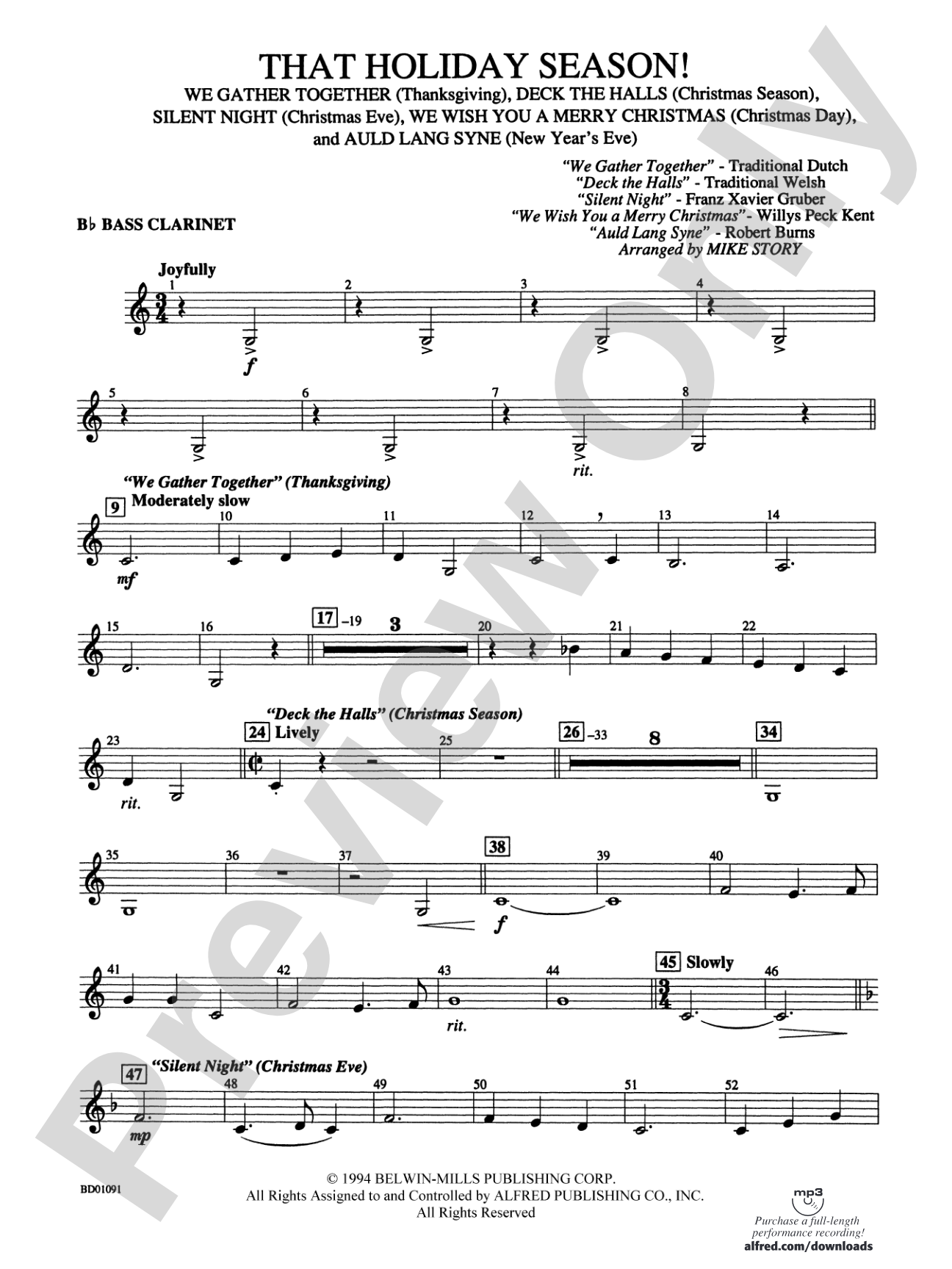 That Holiday Season!: B-flat Bass Clarinet