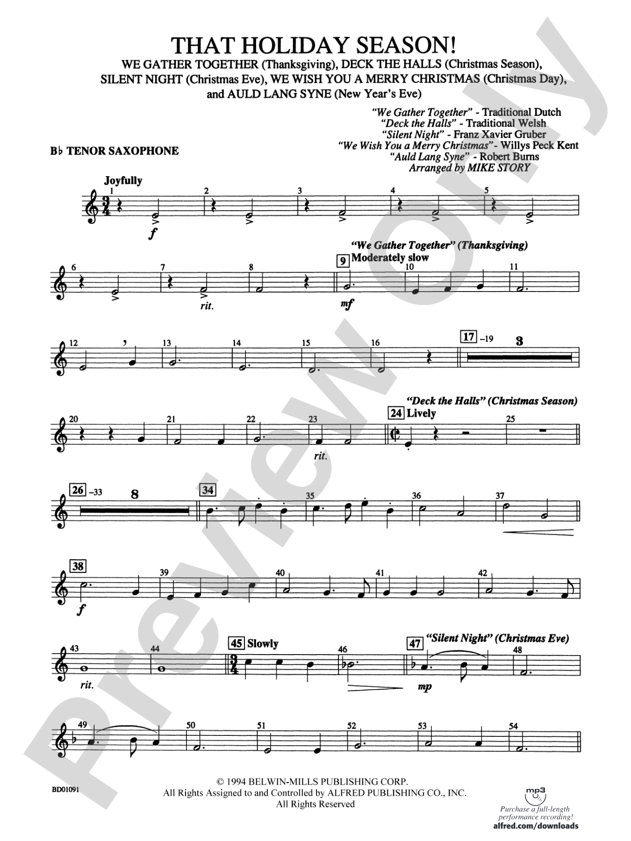 That Holiday Season!: B-flat Tenor Saxophone