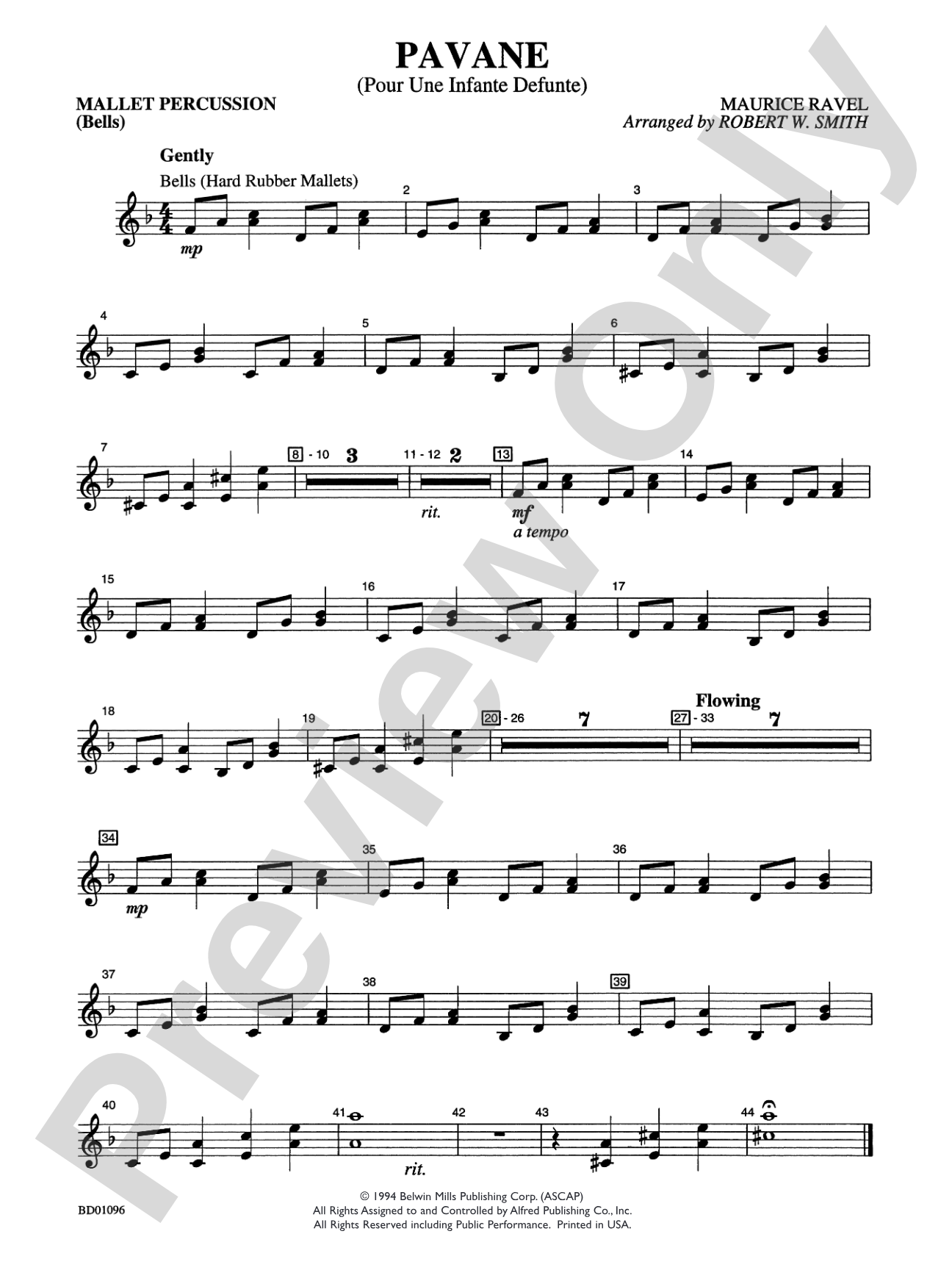 Pavane (Pour Une Infante Defunte): Mallets