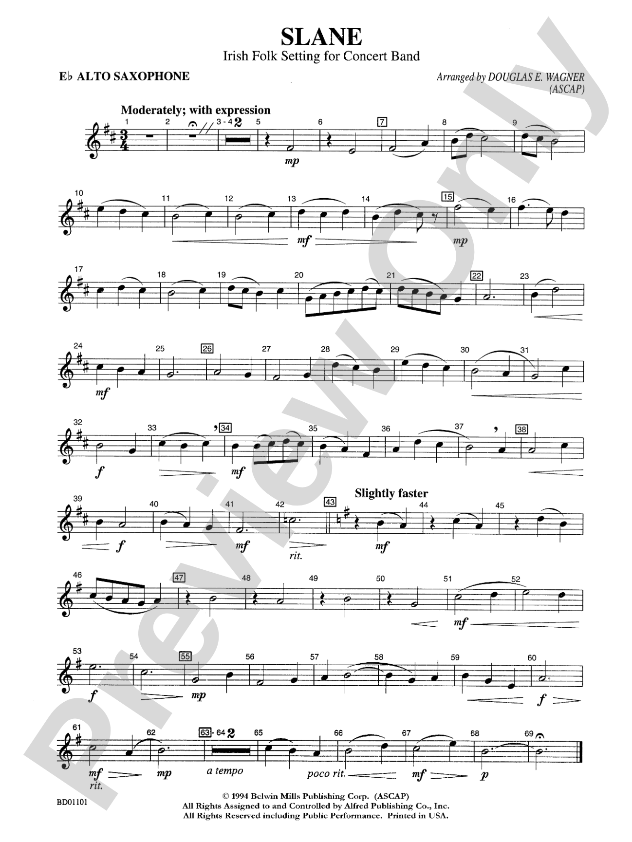 Slane: E-flat Alto Saxophone