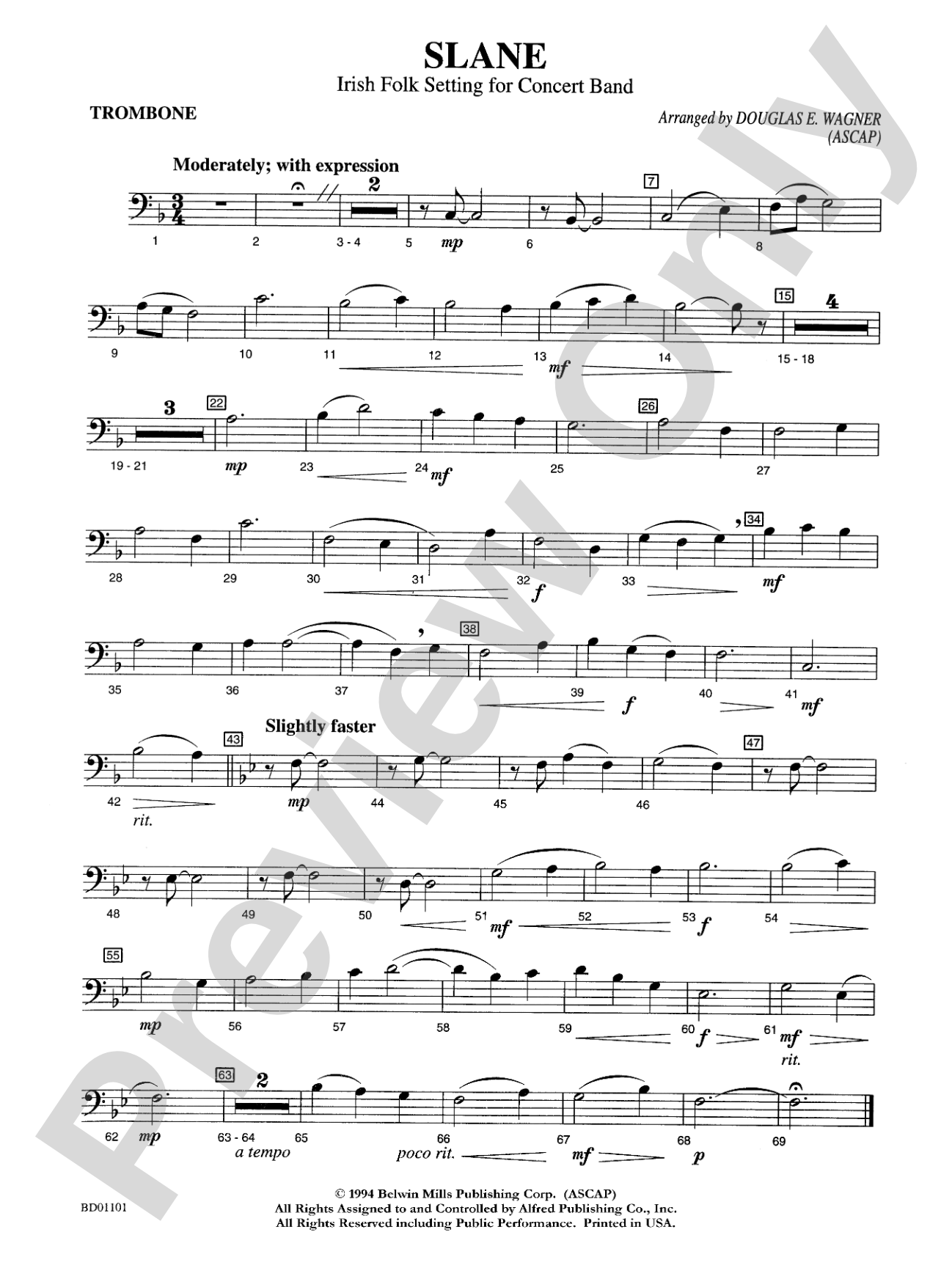 Slane: 1st Trombone