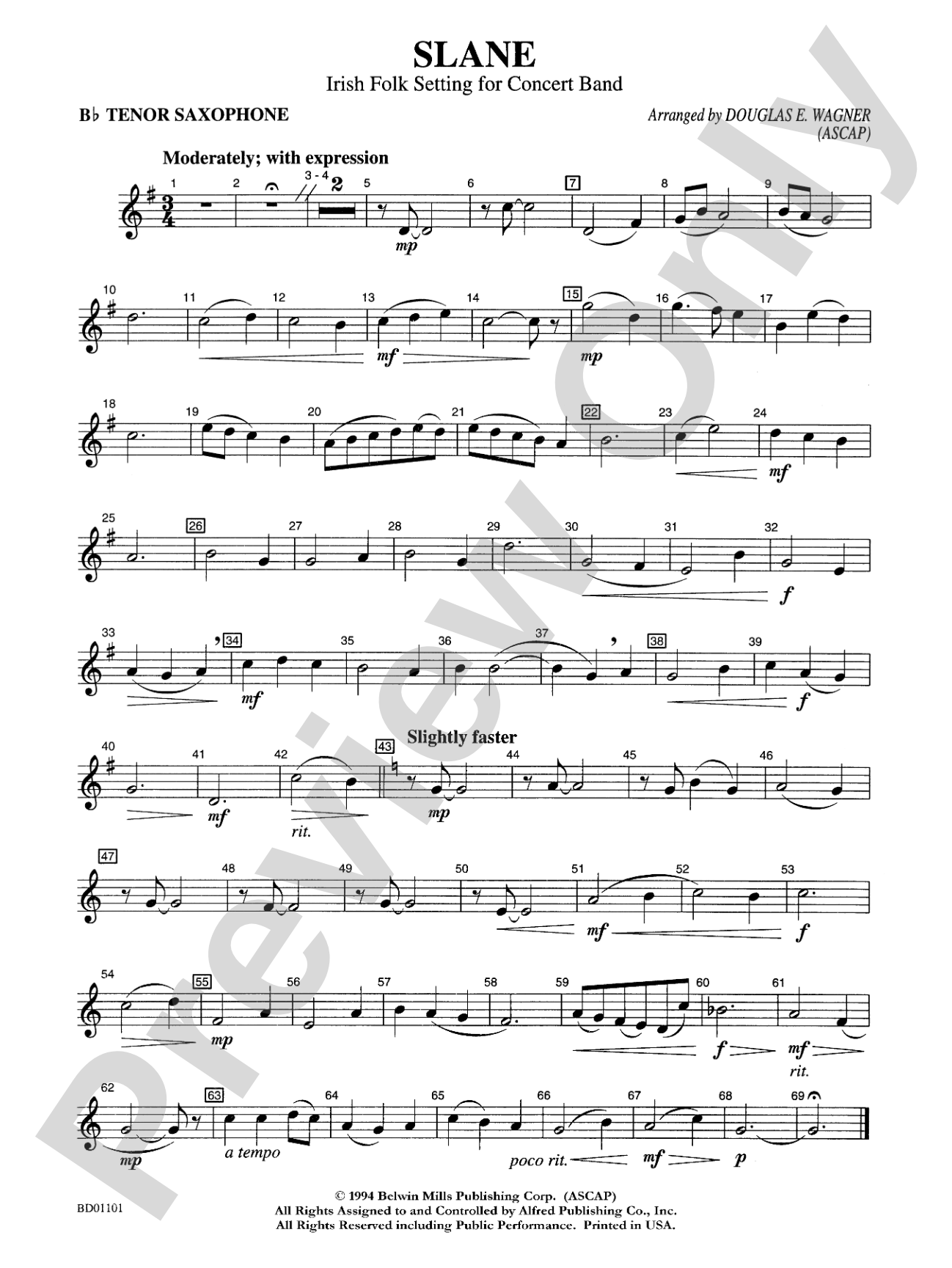 Slane: B-flat Tenor Saxophone