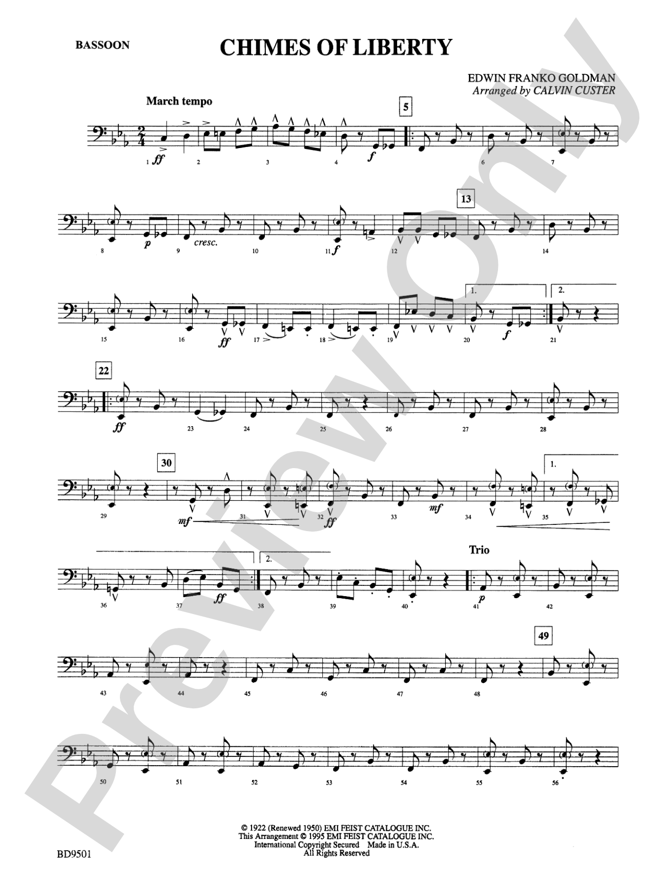 The Chimes of Liberty: Bassoon