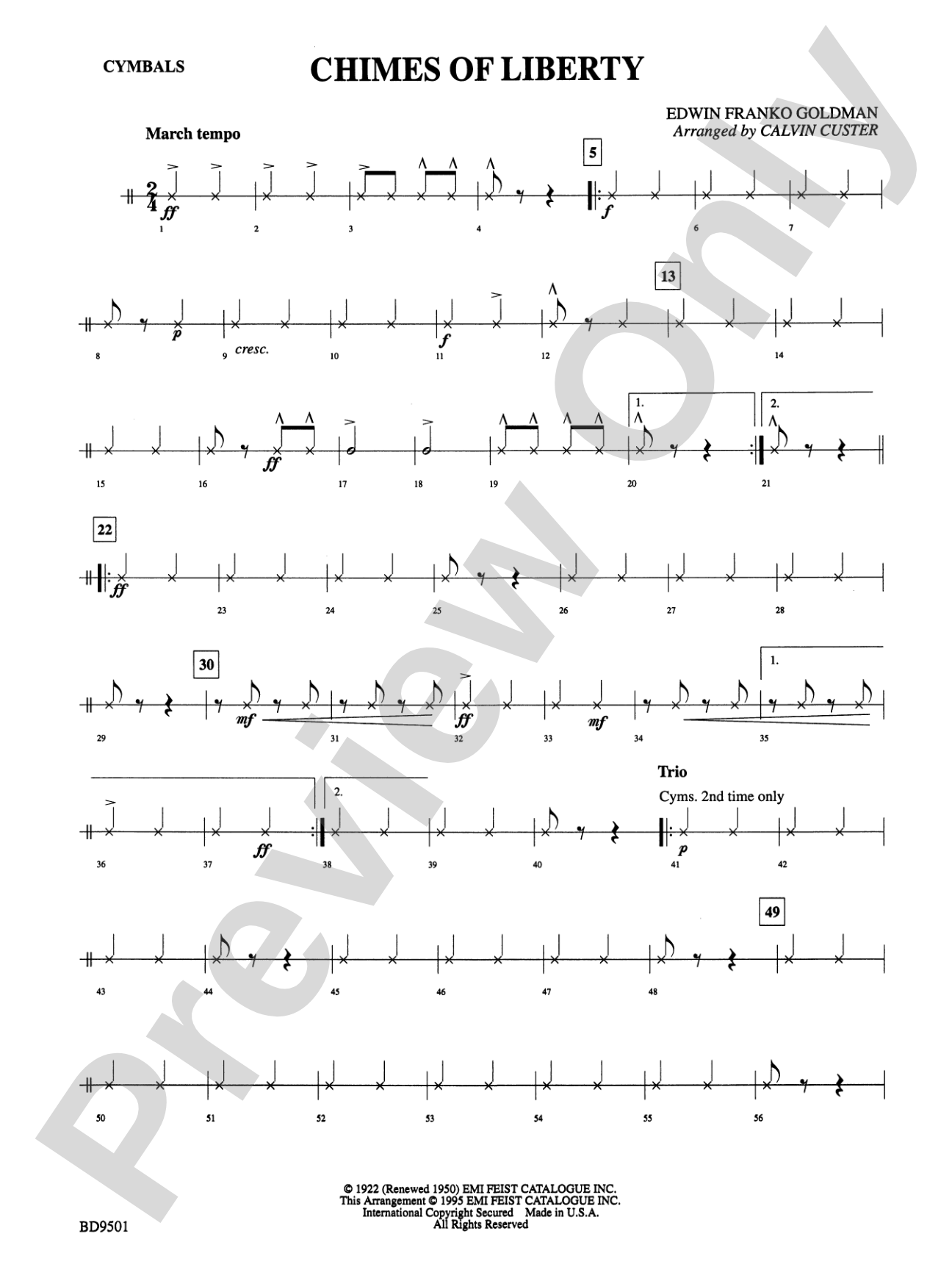 The Chimes of Liberty: Cymbals