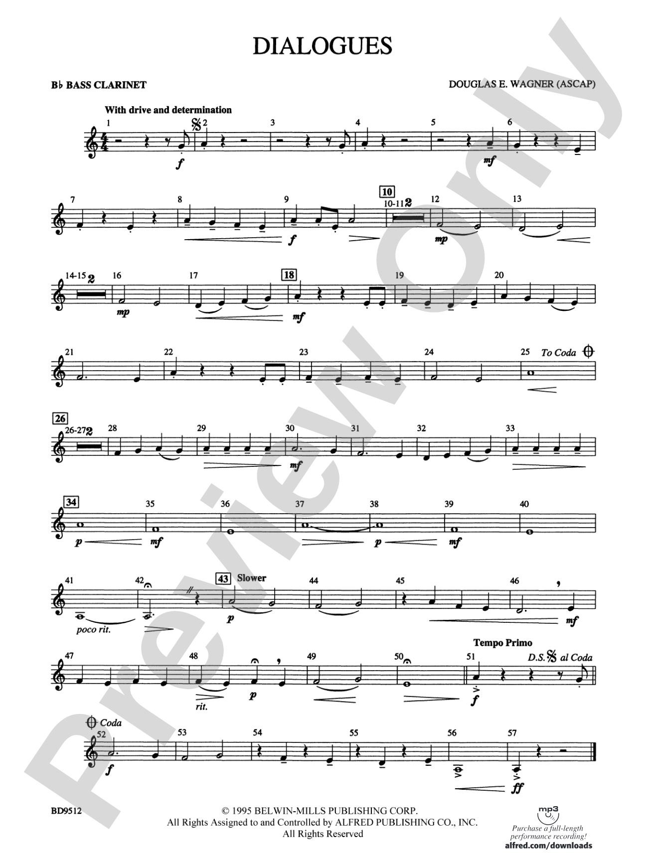 Dialogues: B-flat Bass Clarinet