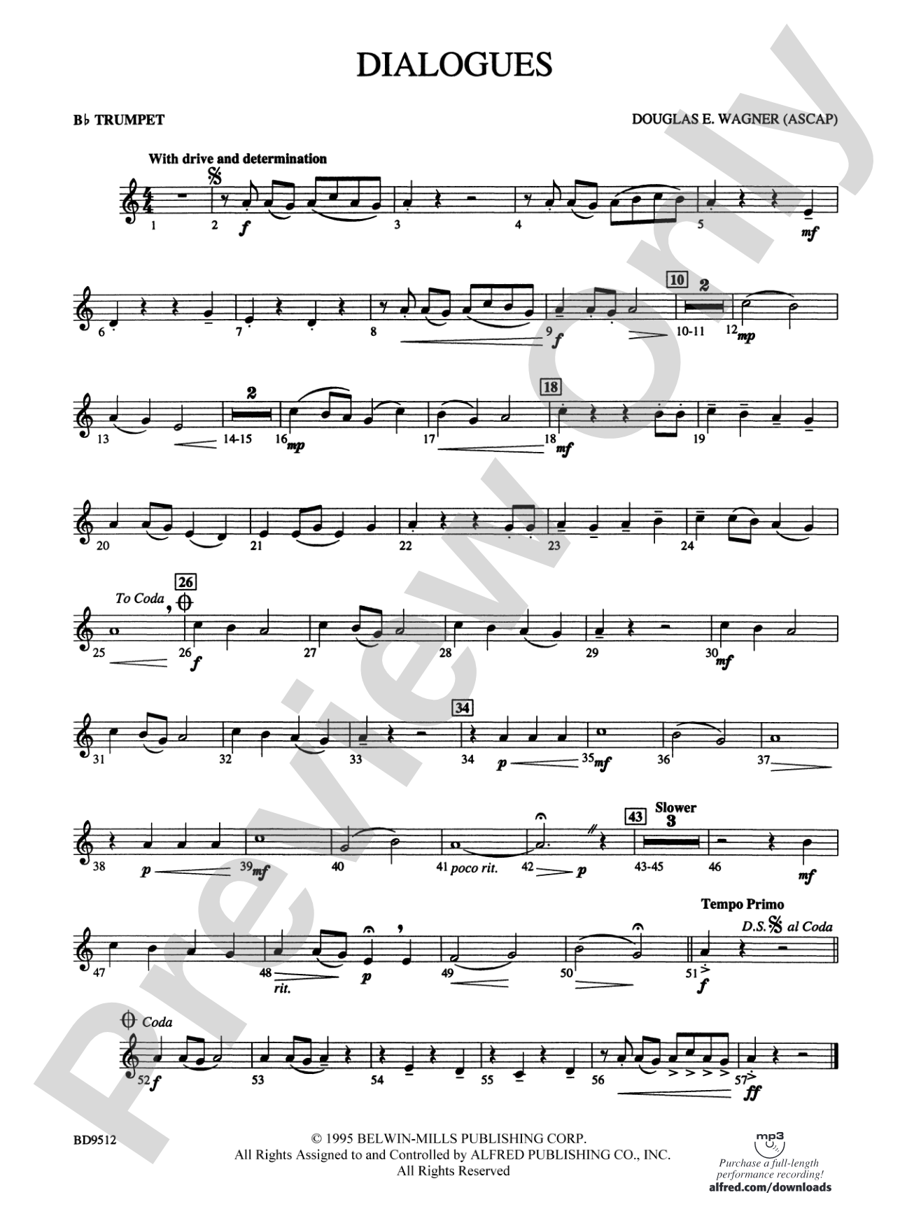 Dialogues: 1st B-flat Trumpet