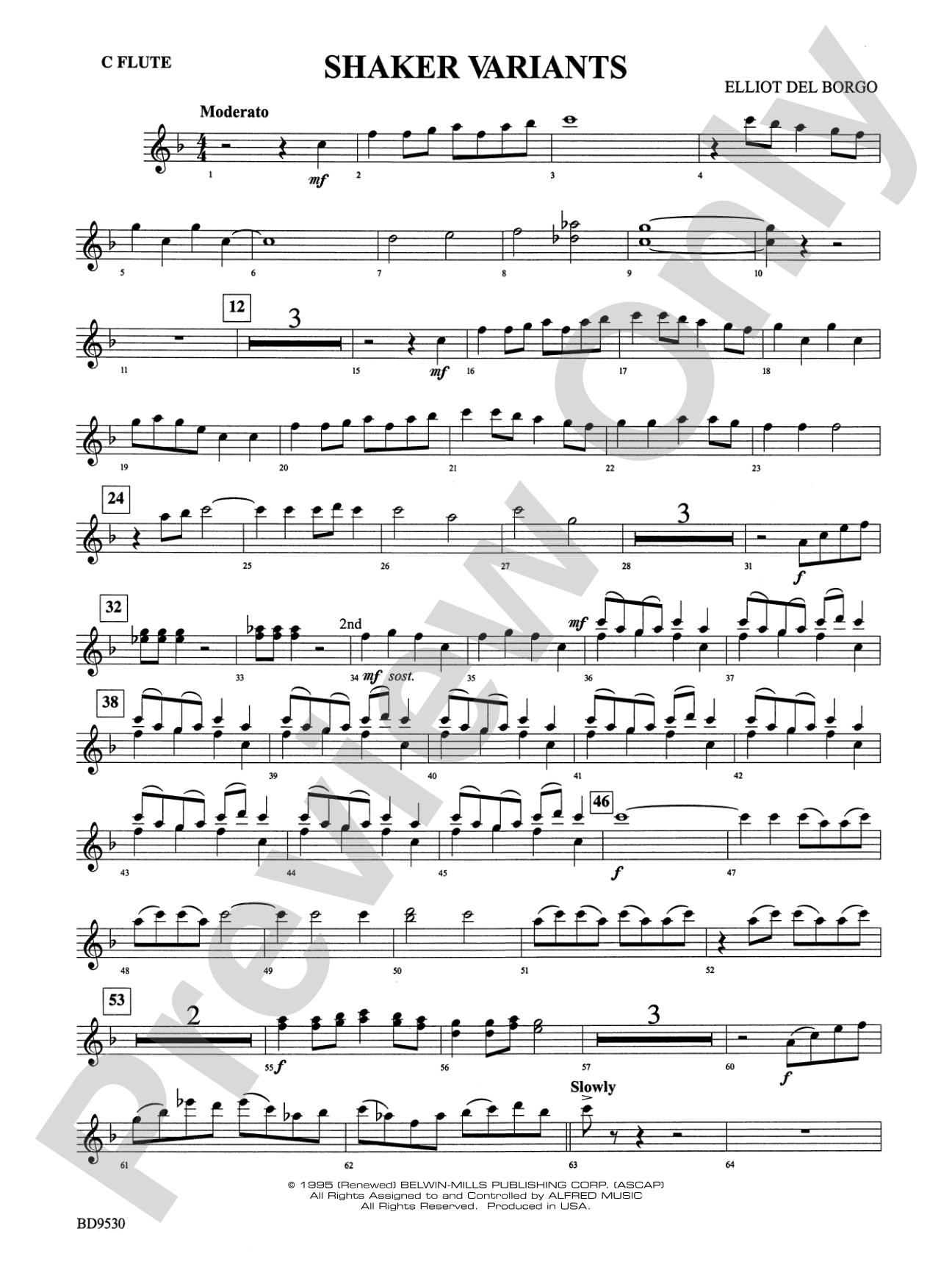 Shaker Variants: Flute