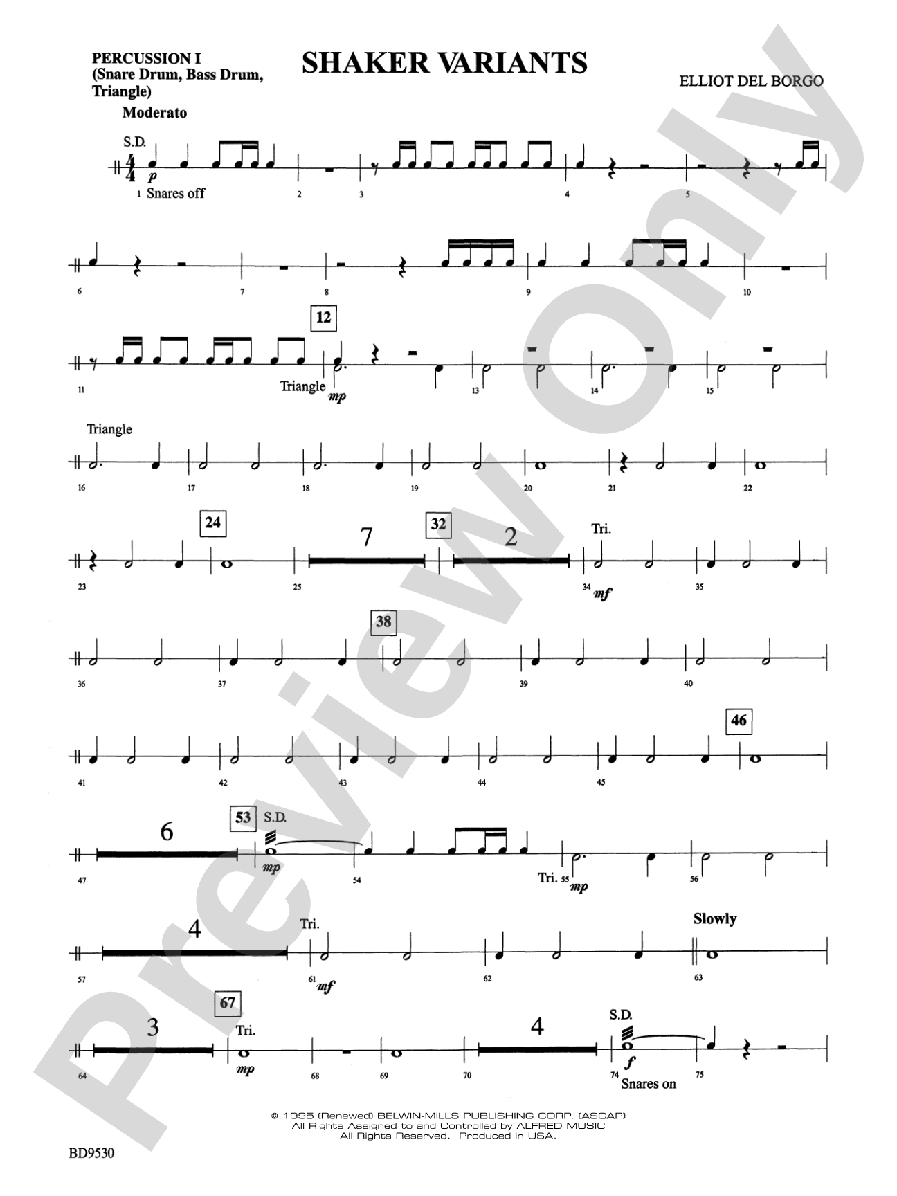 Shaker Variants: 1st Percussion