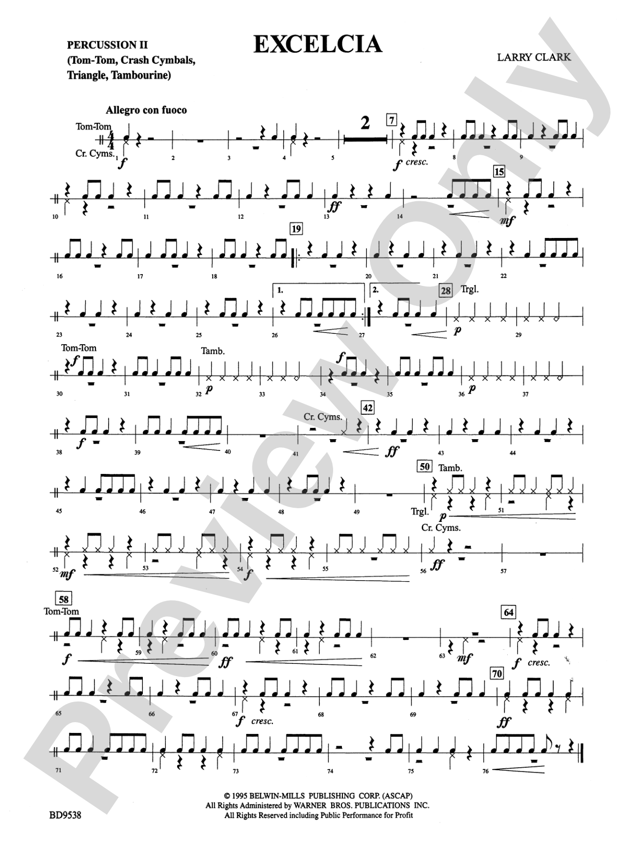 Excelcia: 2nd Percussion