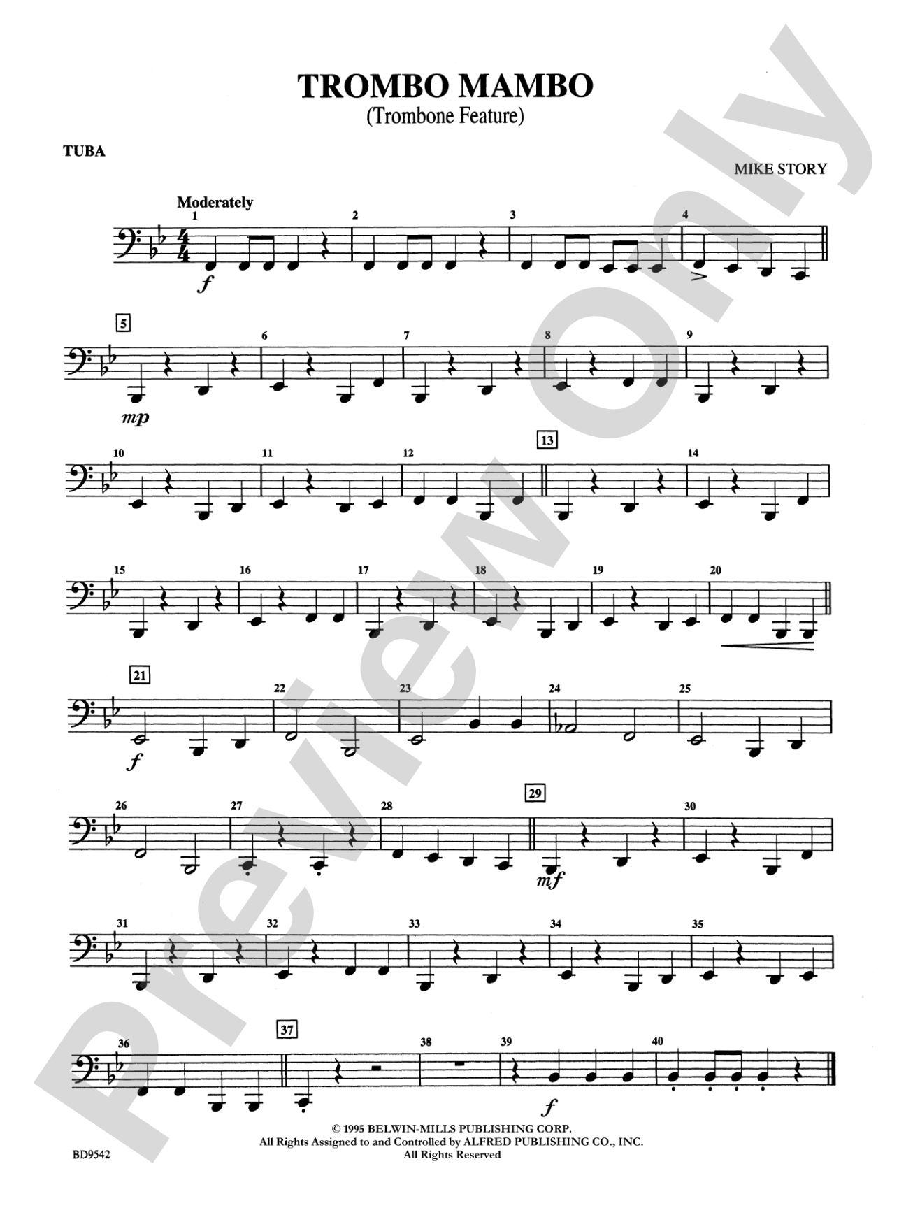 Trombo Mambo (Trombone Feature): Tuba