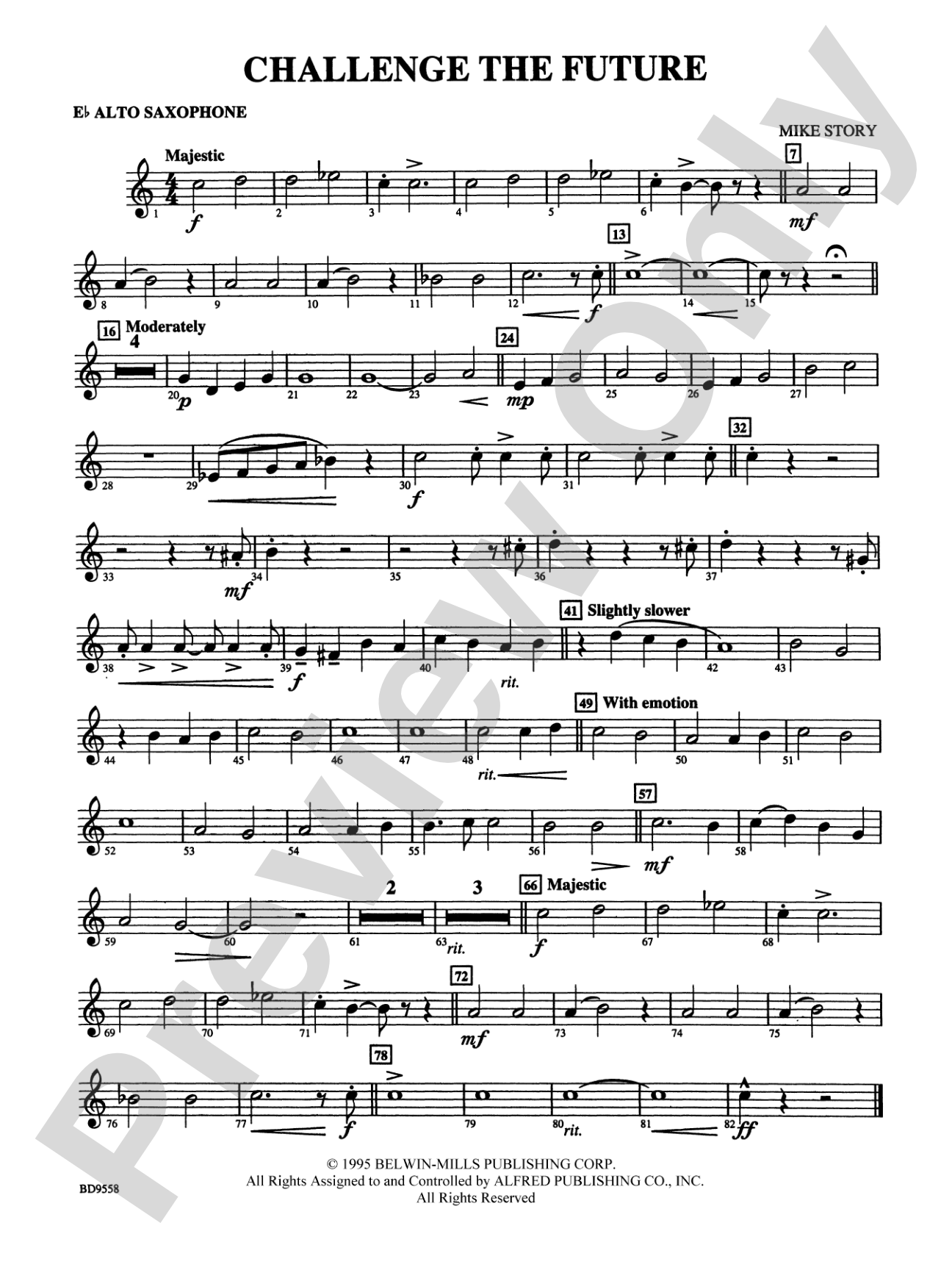 Challenge the Future: E-flat Alto Saxophone