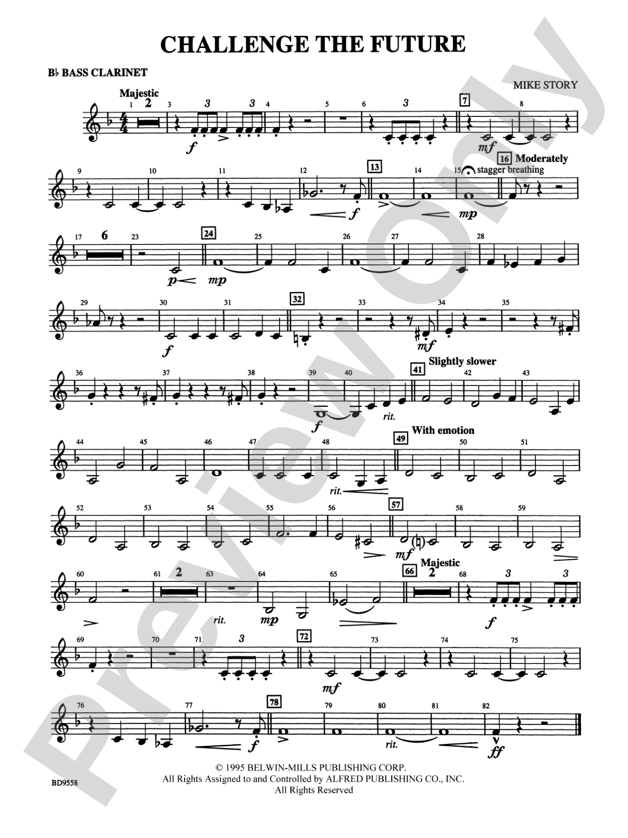 Challenge the Future: B-flat Bass Clarinet
