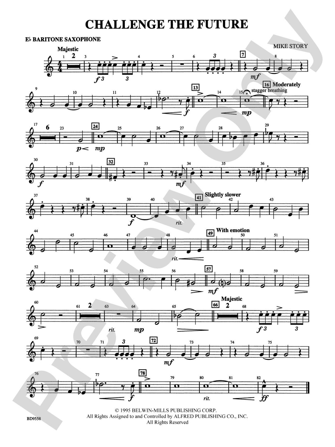 Challenge the Future: E-flat Baritone Saxophone