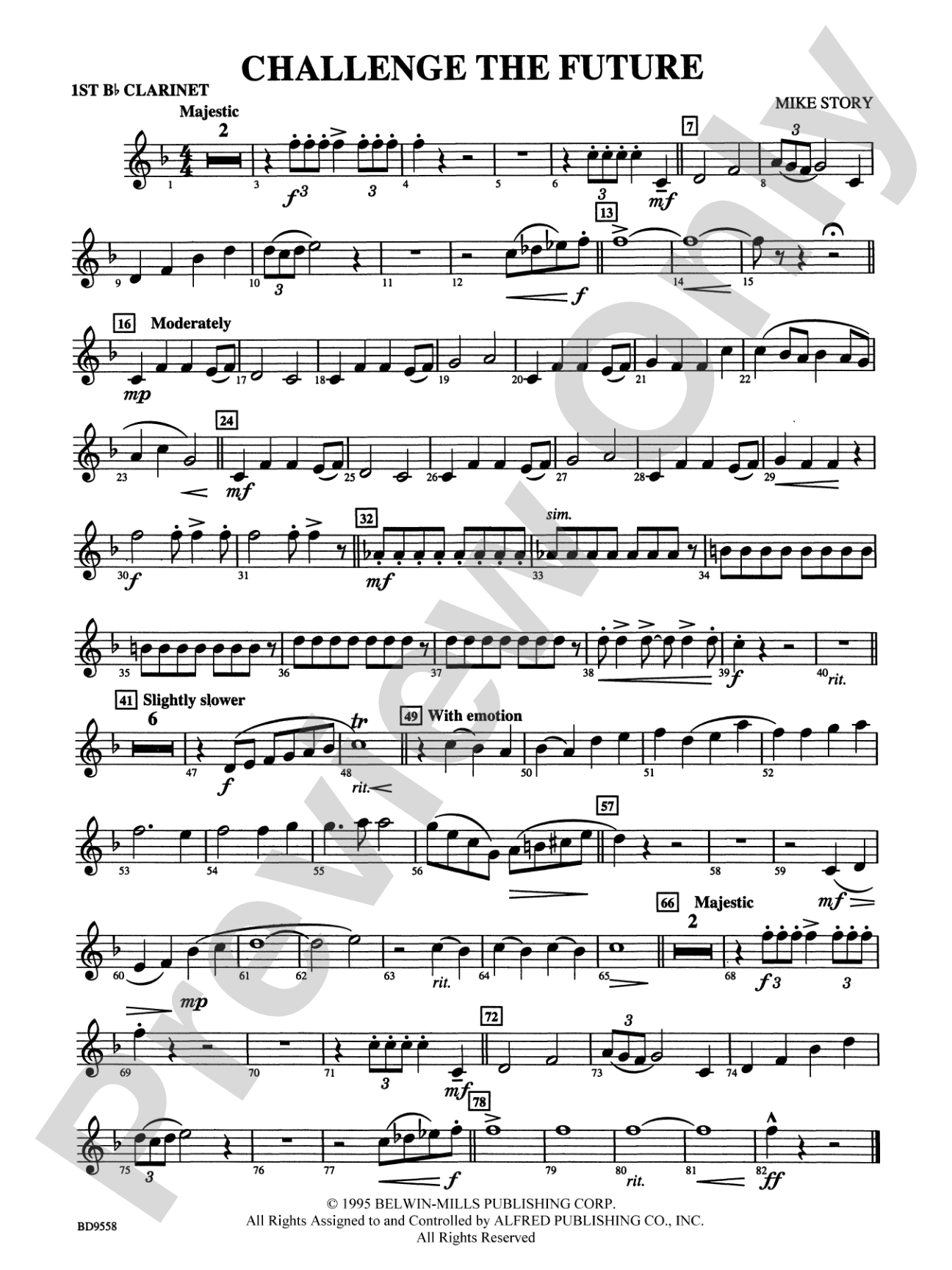 Challenge the Future: 1st B-flat Clarinet