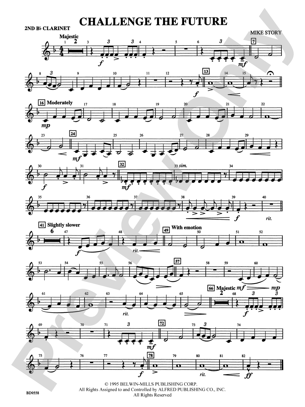 Challenge the Future: 2nd B-flat Clarinet