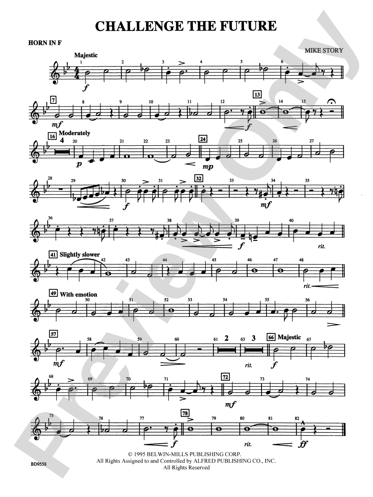 Challenge the Future: 1st F Horn