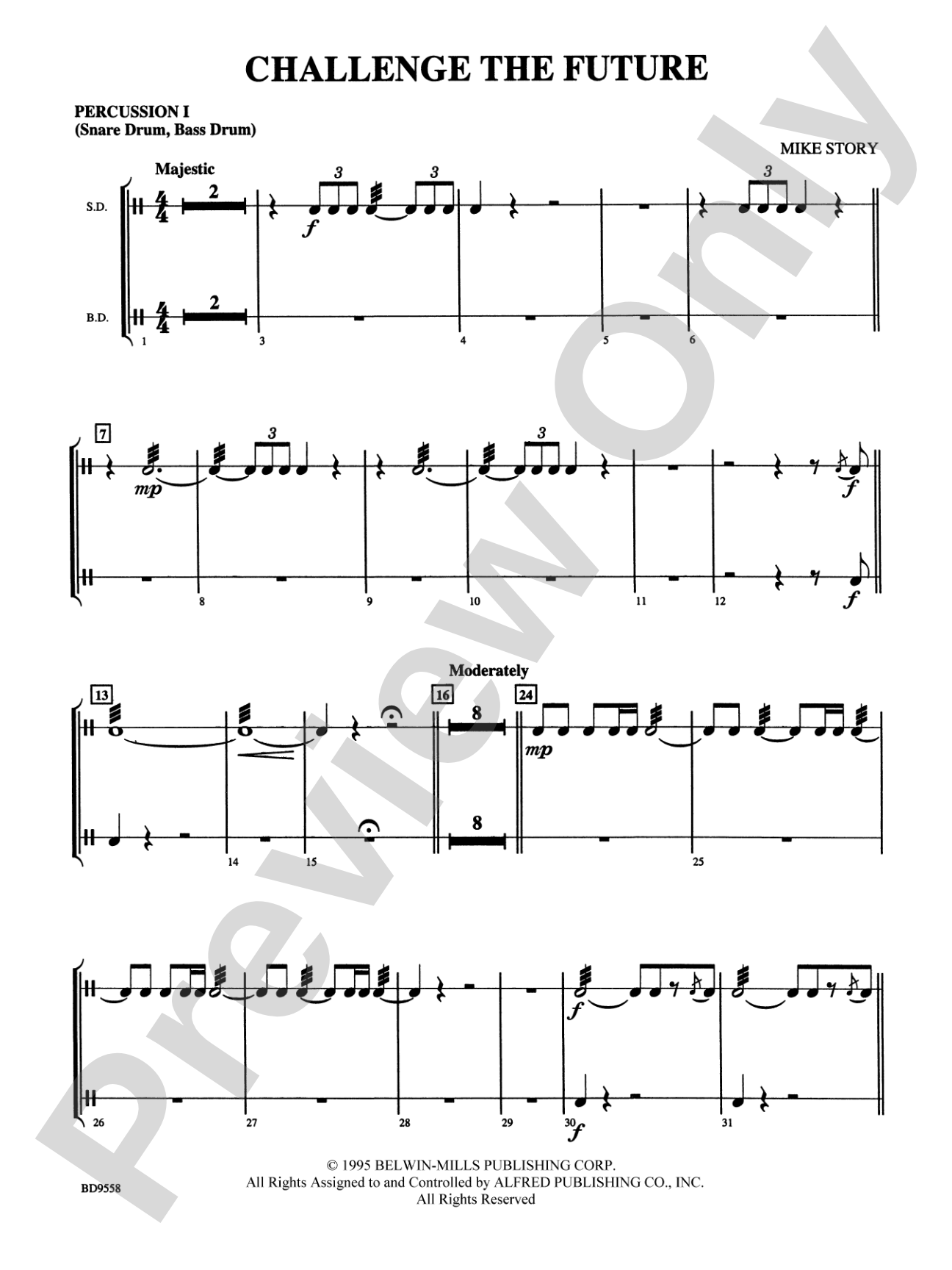 Challenge the Future: 1st Percussion
