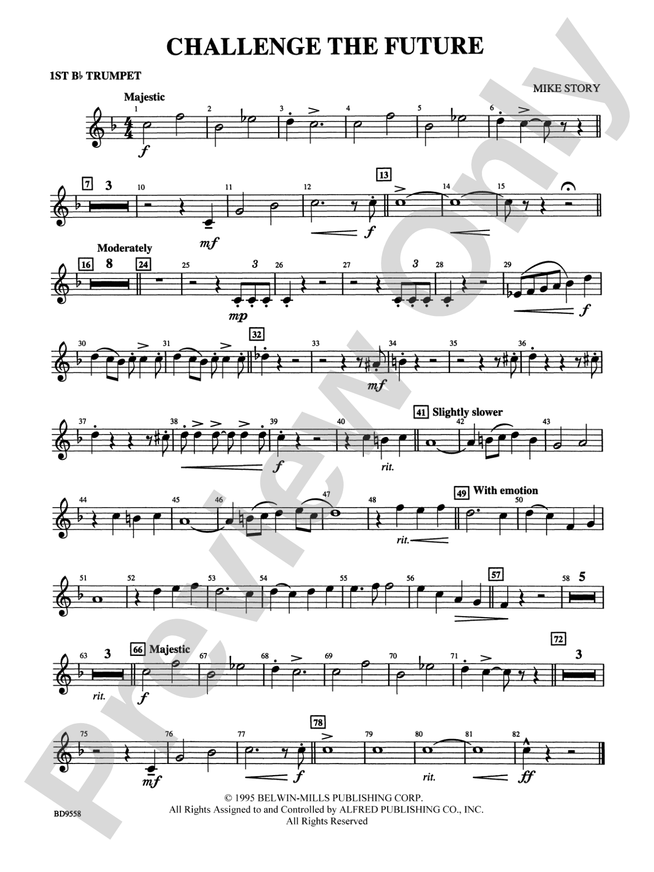 Challenge the Future: 1st B-flat Trumpet
