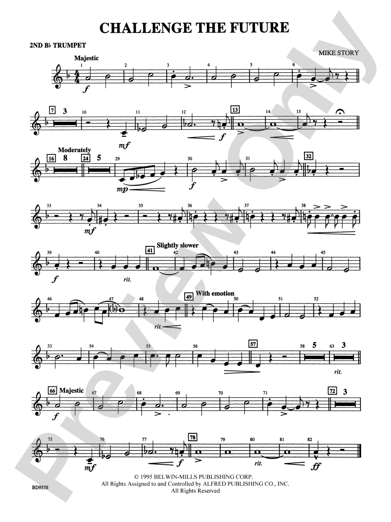 Challenge the Future: 2nd B-flat Trumpet