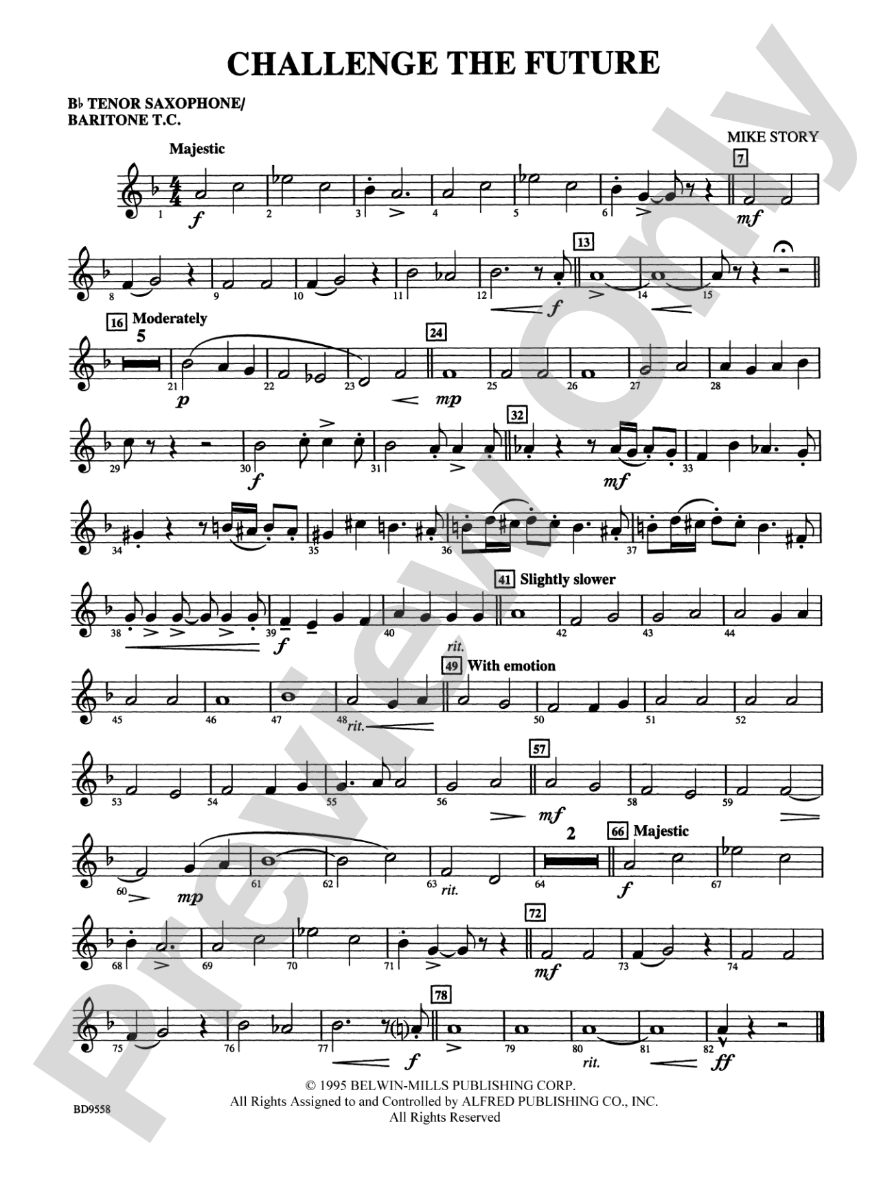 Challenge the Future: B-flat Tenor Saxophone