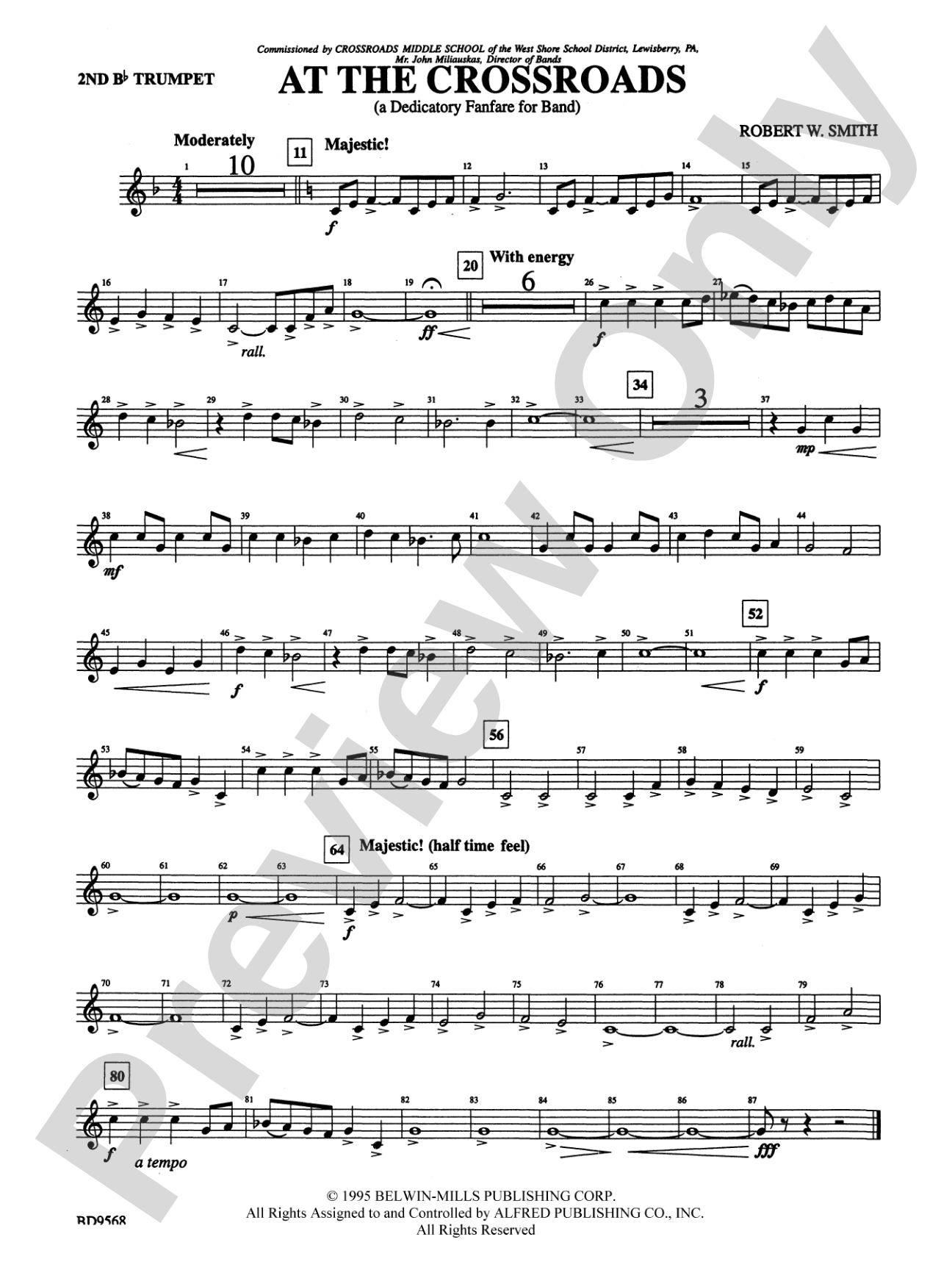 At the Crossroads: 2nd B-flat Trumpet