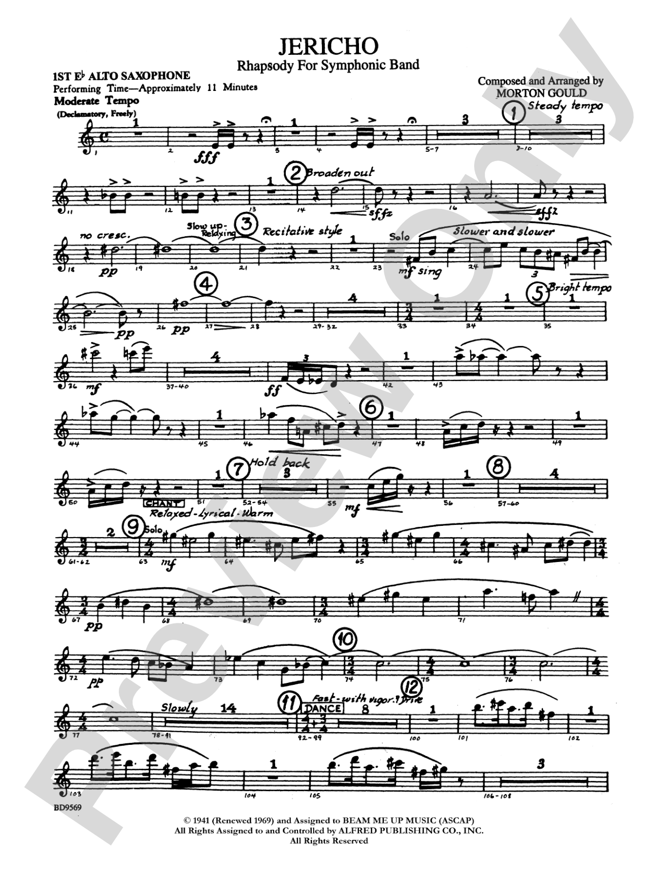 Jericho: E-flat Alto Saxophone