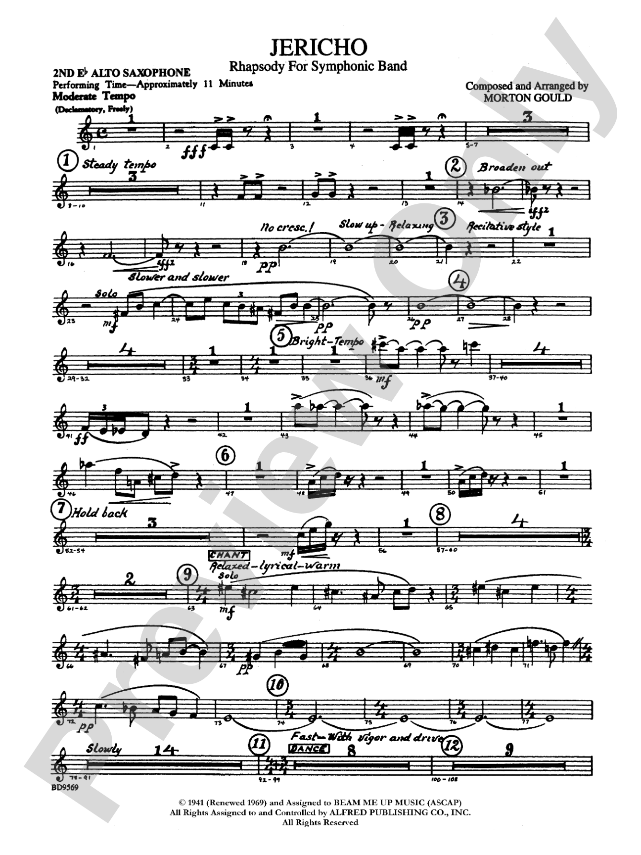 Jericho: 2nd E-flat Alto Saxophone