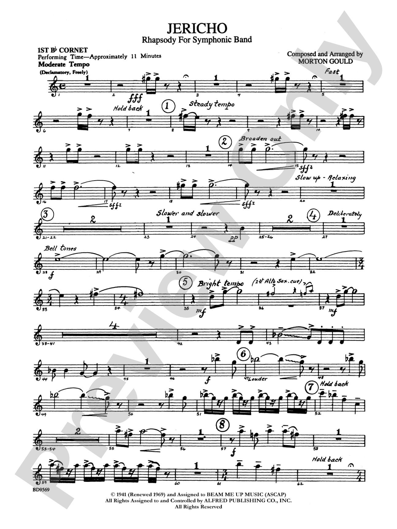 Jericho: 1st B-flat Cornet