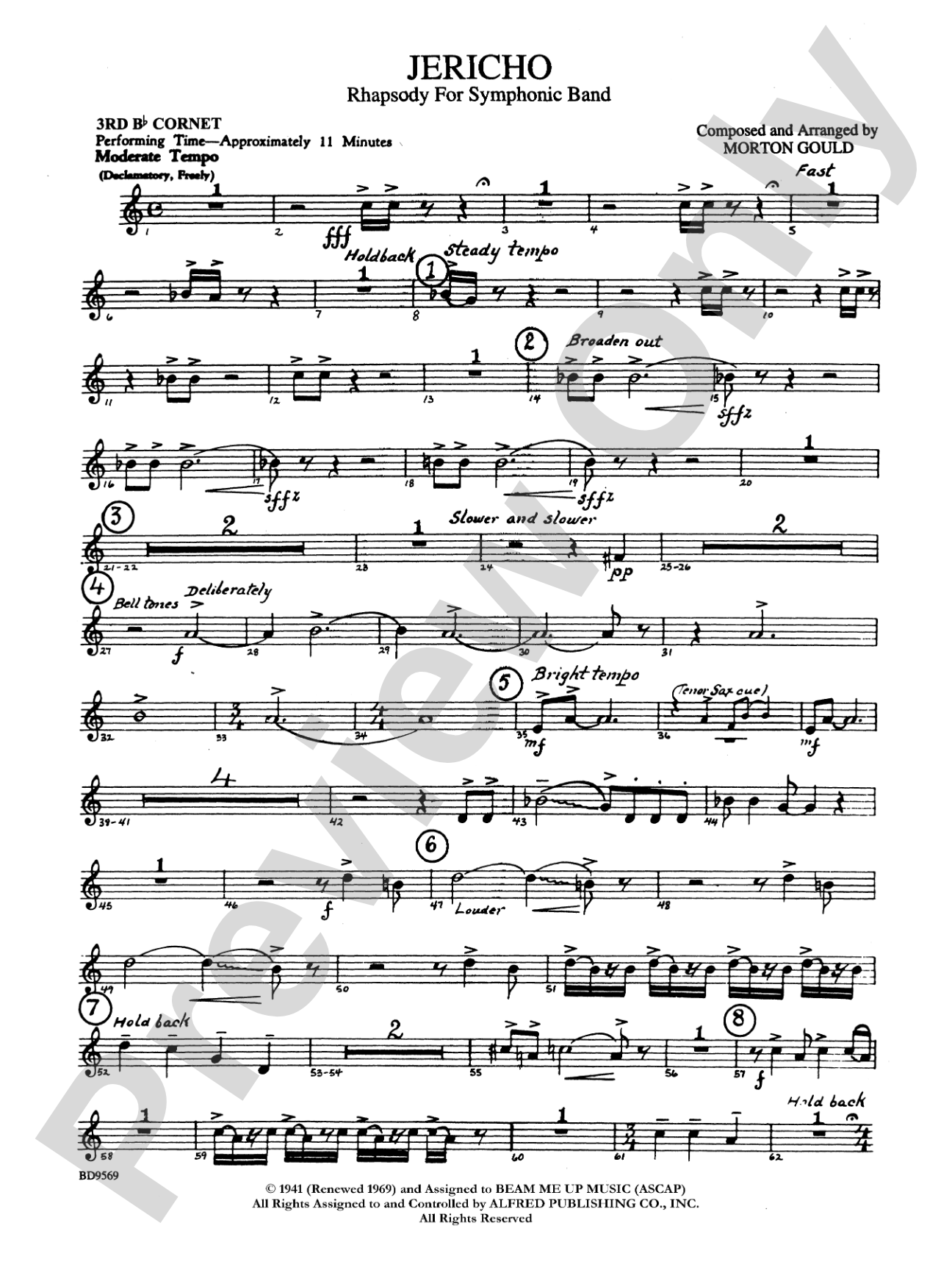Jericho: 3rd B-flat Cornet