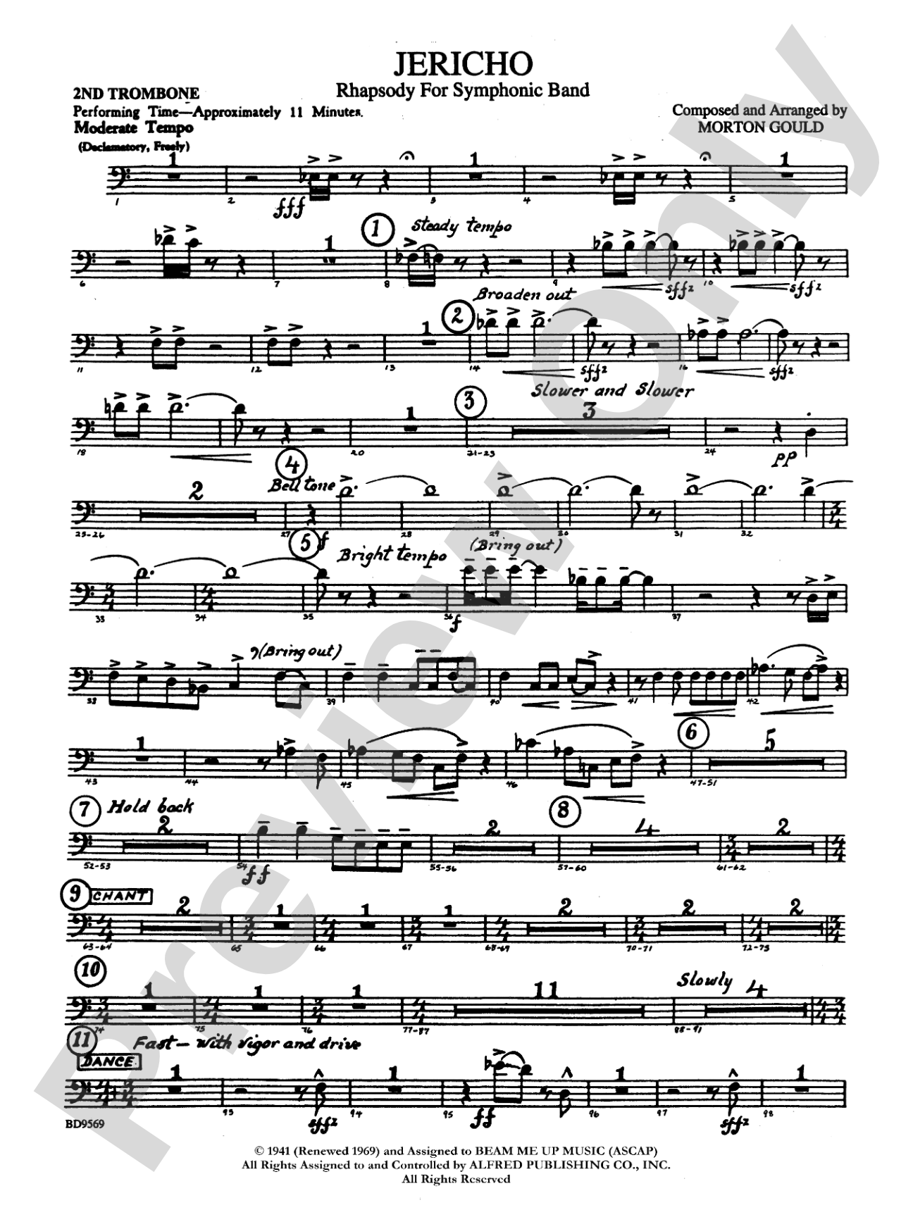 Jericho: 2nd Trombone