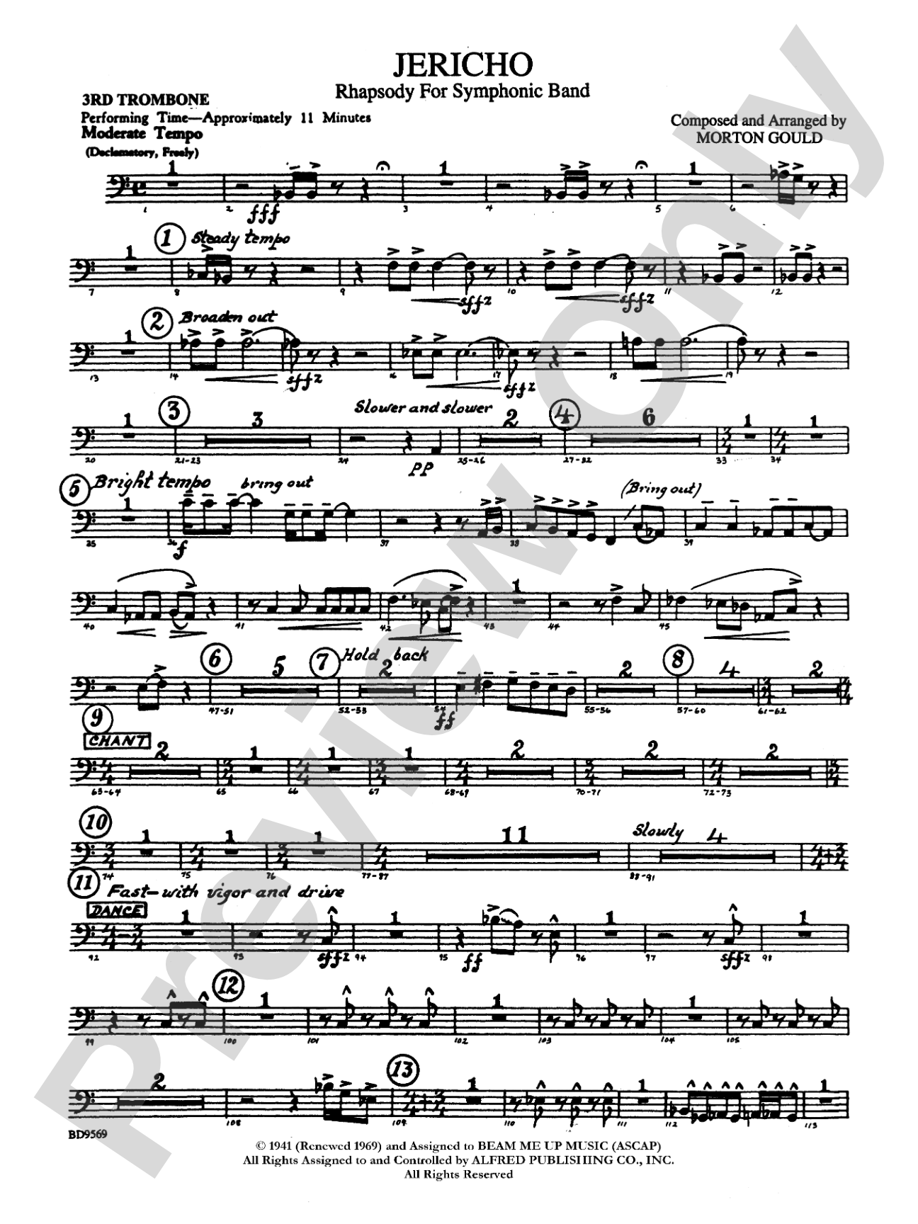 Jericho: 3rd Trombone