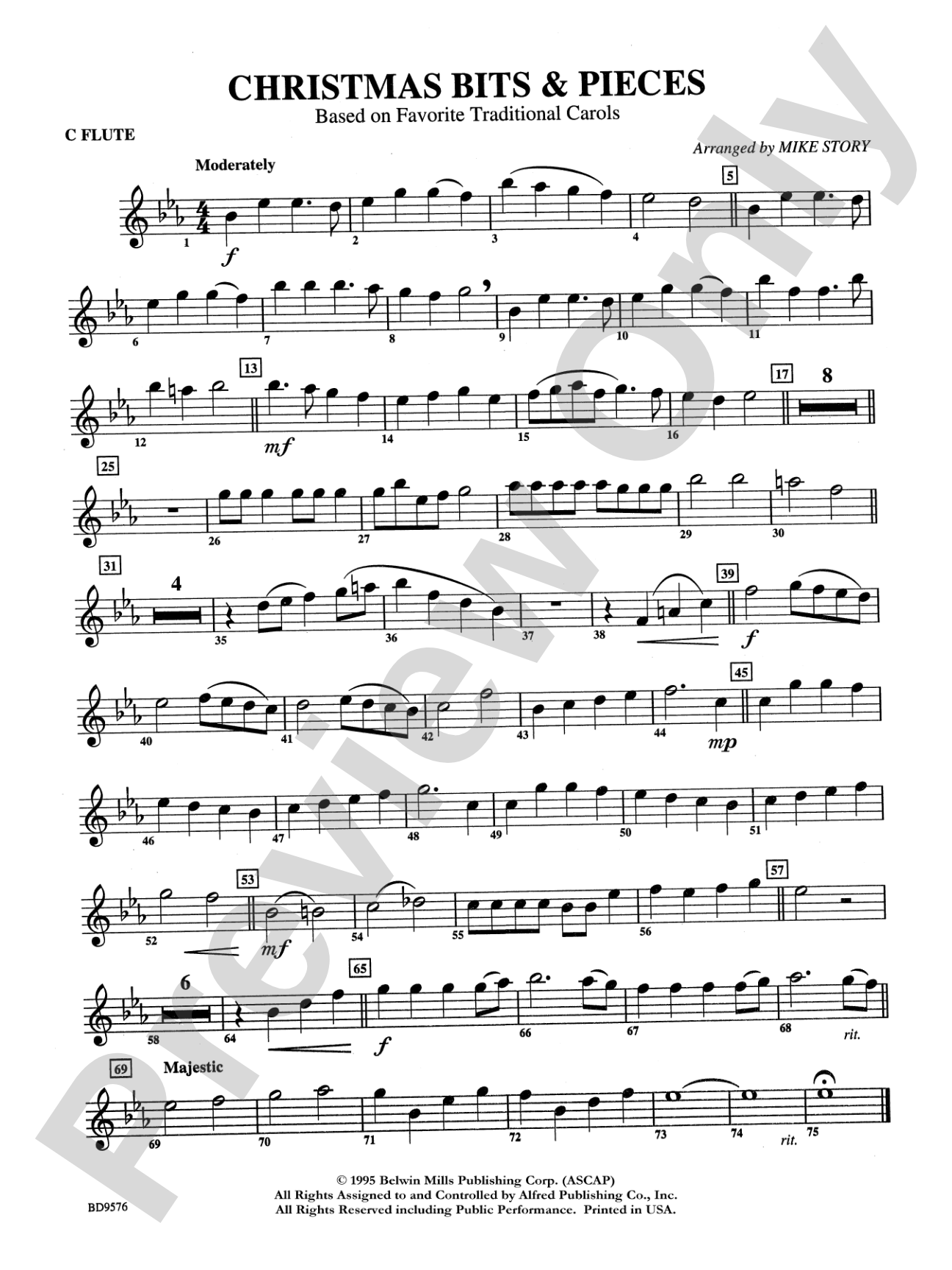 Christmas Bits & Pieces (based on Favorite Traditional Carols): Flute
