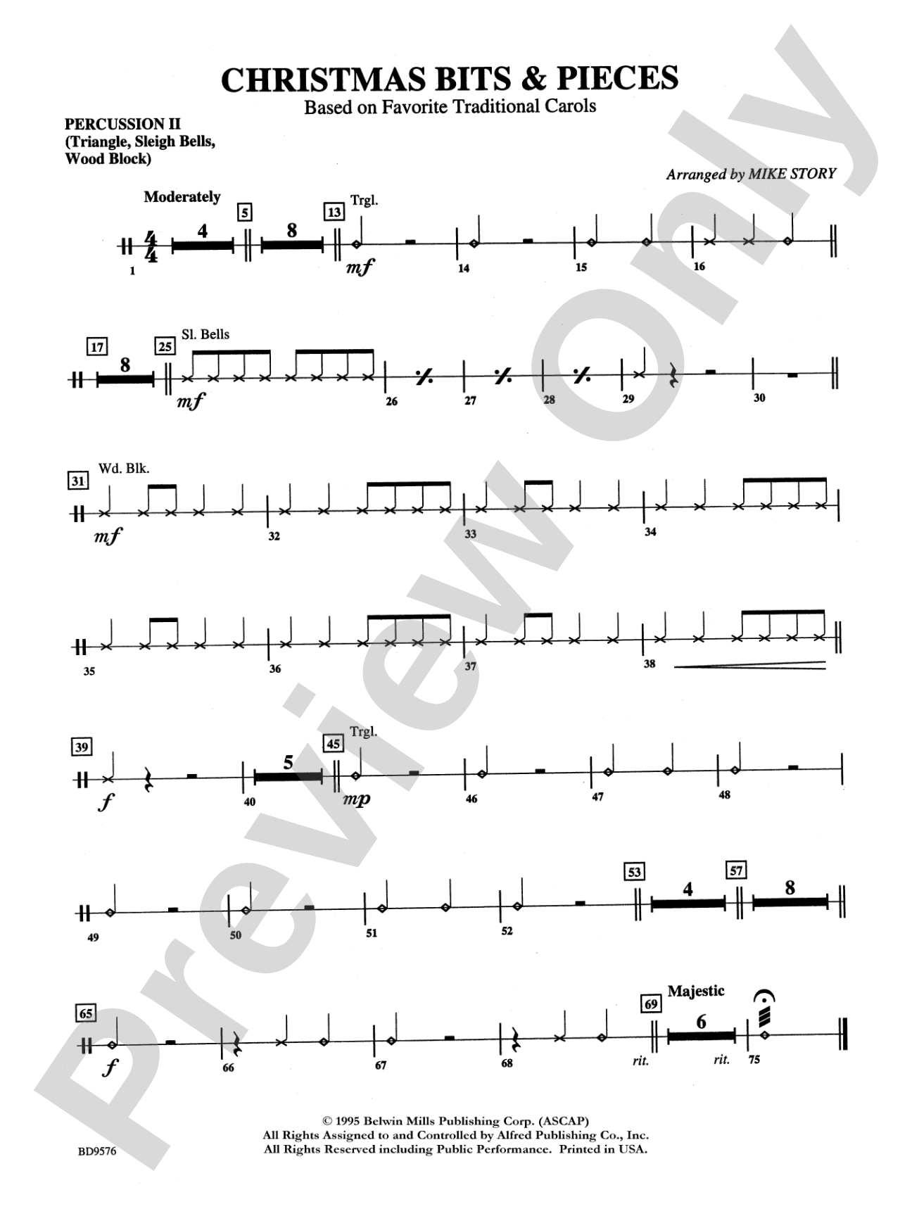 Christmas Bits & Pieces (based on Favorite Traditional Carols): 2nd Percussion
