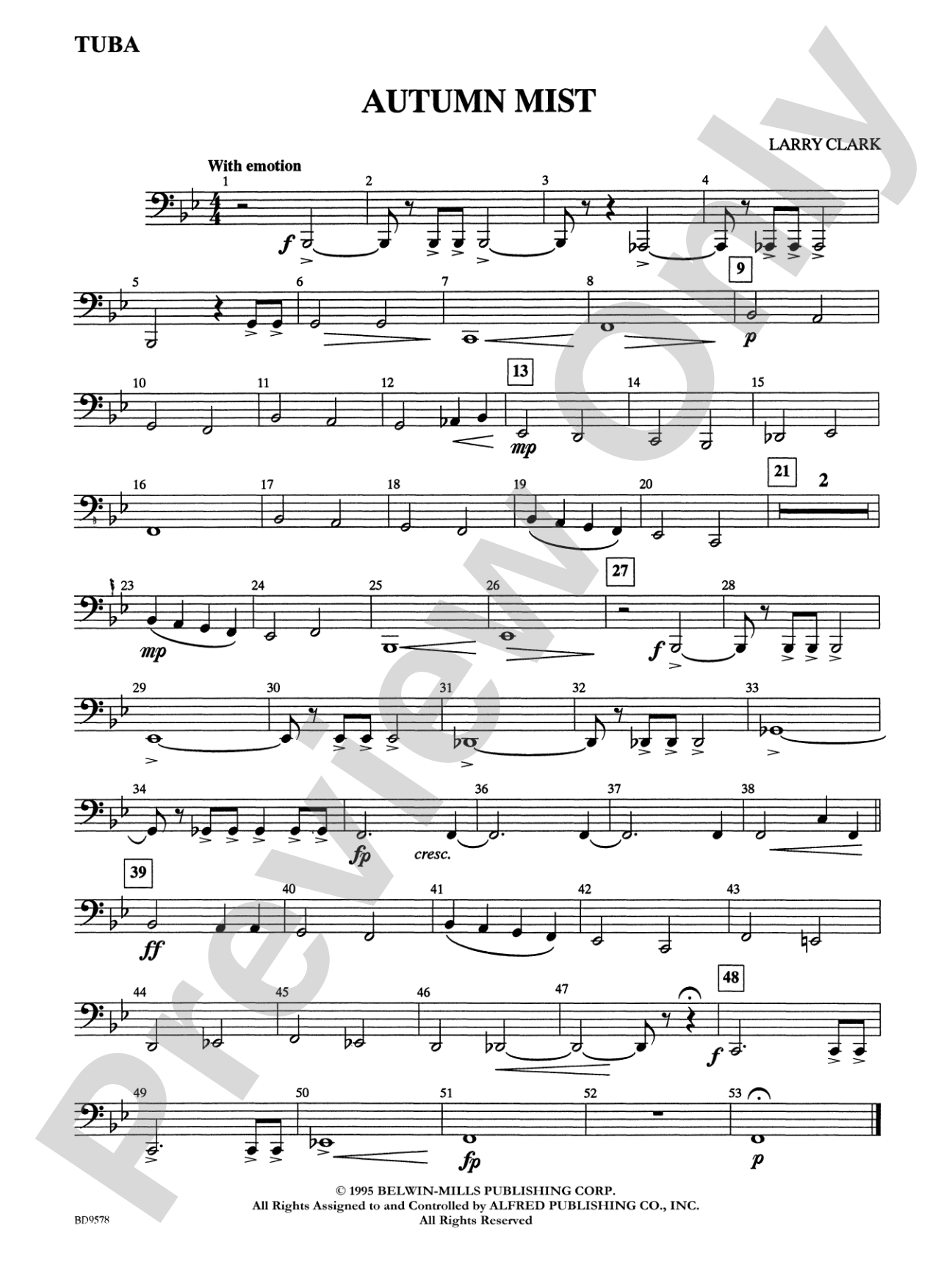 Autumn Mist: Tuba